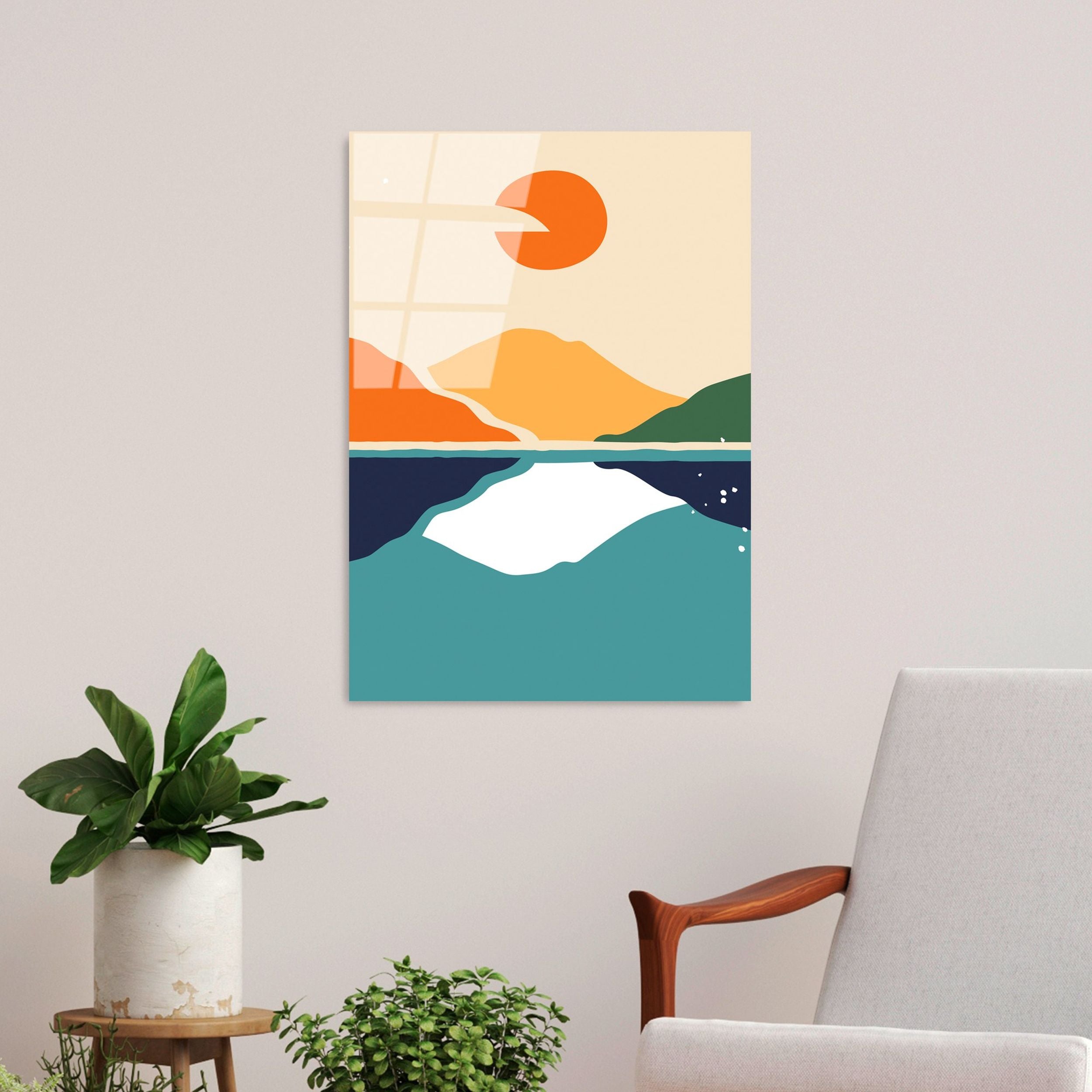 Obraz Onybill 65x45 cm zachód słońca w górach