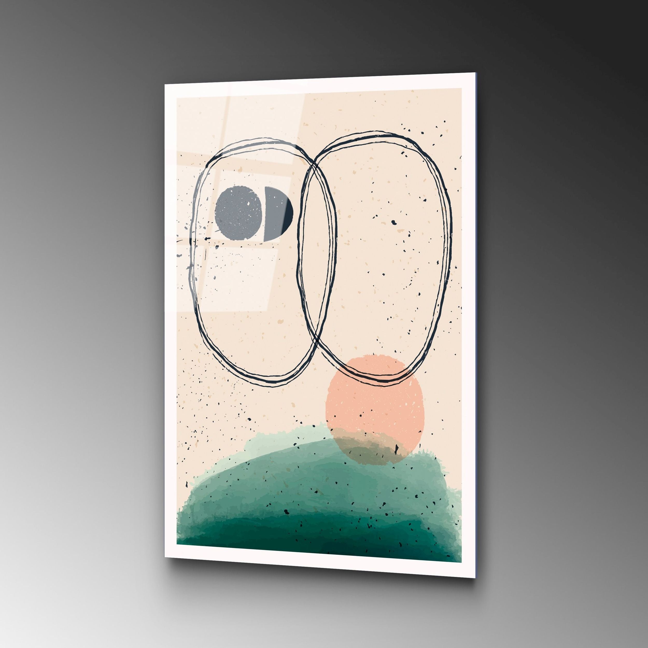 Obraz Onybill 65x45 cm z zielonym akcentem