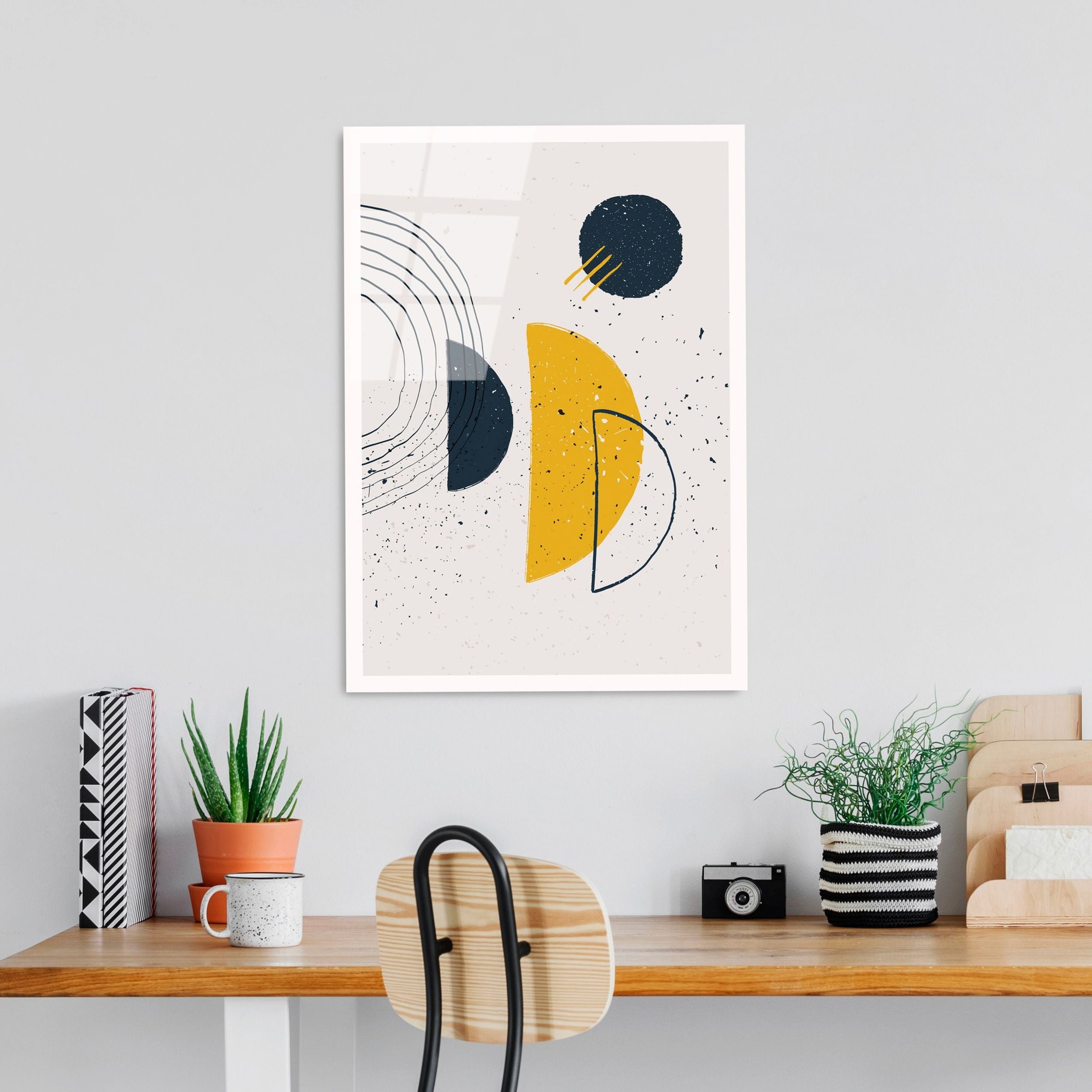 Obraz Onybill 65x45 cm z żółtymi akcentami