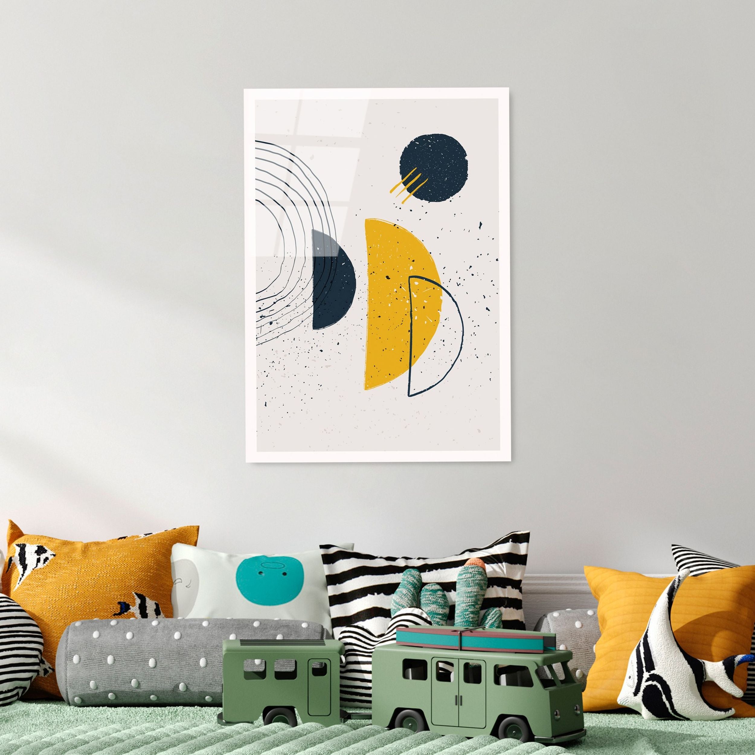 Obraz Onybill 65x45 cm z żółtymi akcentami