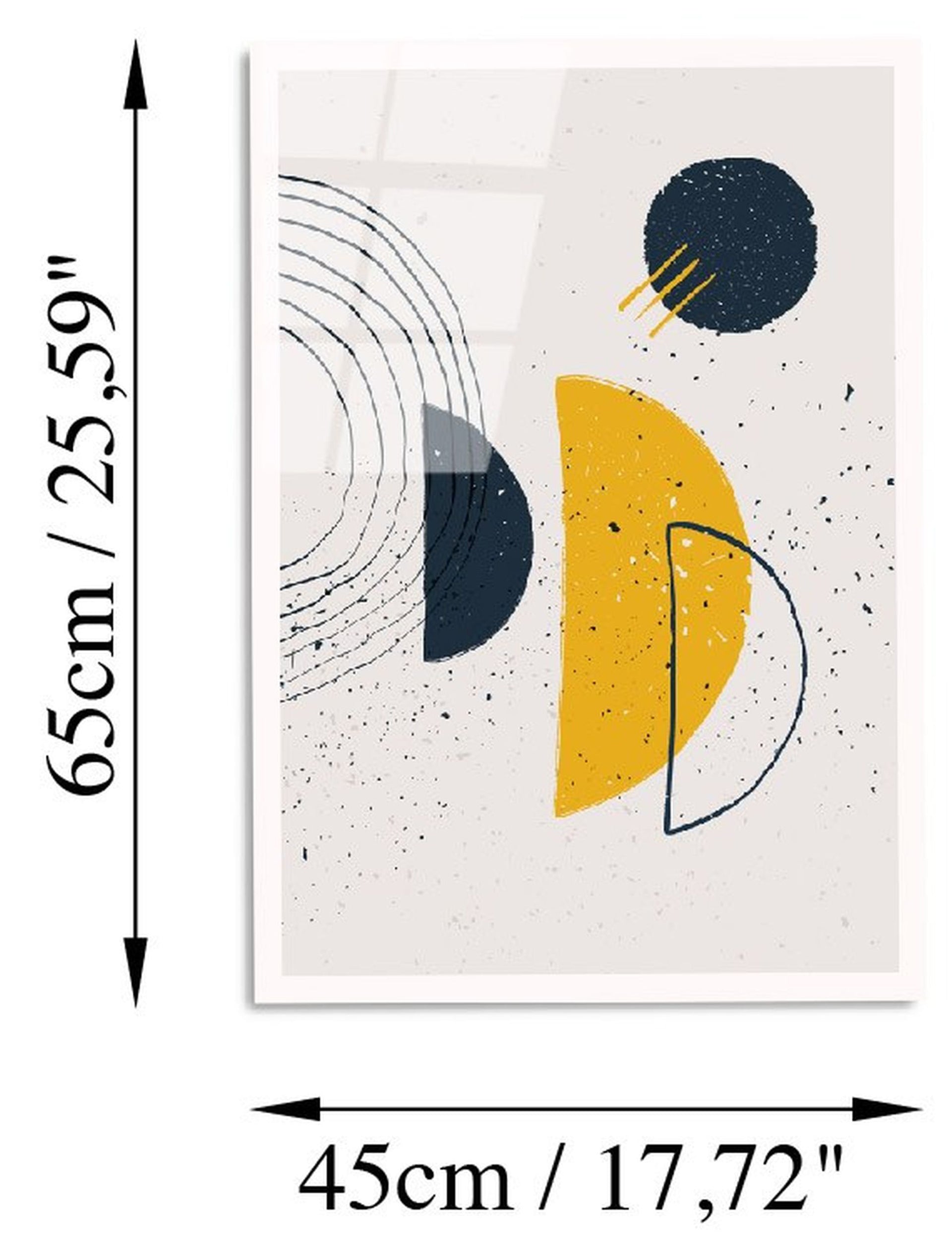Obraz Onybill 65x45 cm z żółtymi akcentami