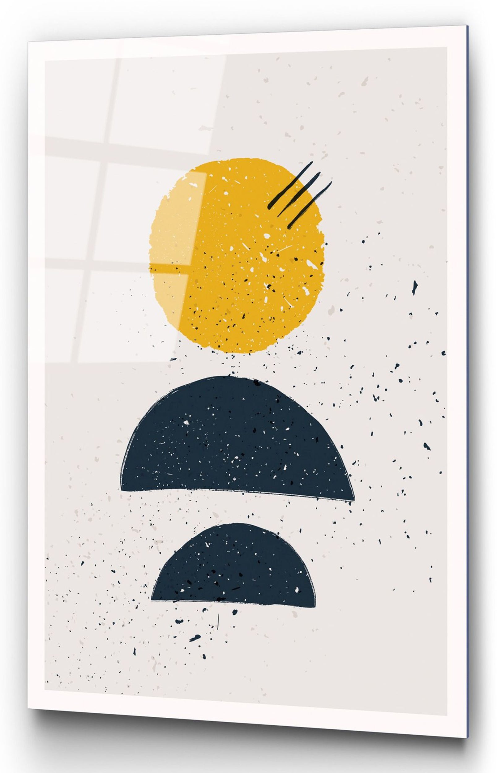 Obraz Onybill 65x45 cm żółto-granatowy