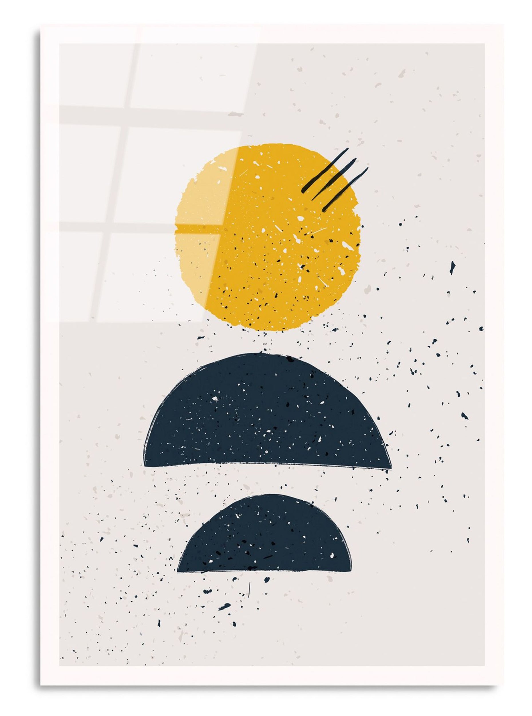Obraz Onybill 65x45 cm żółto-granatowy