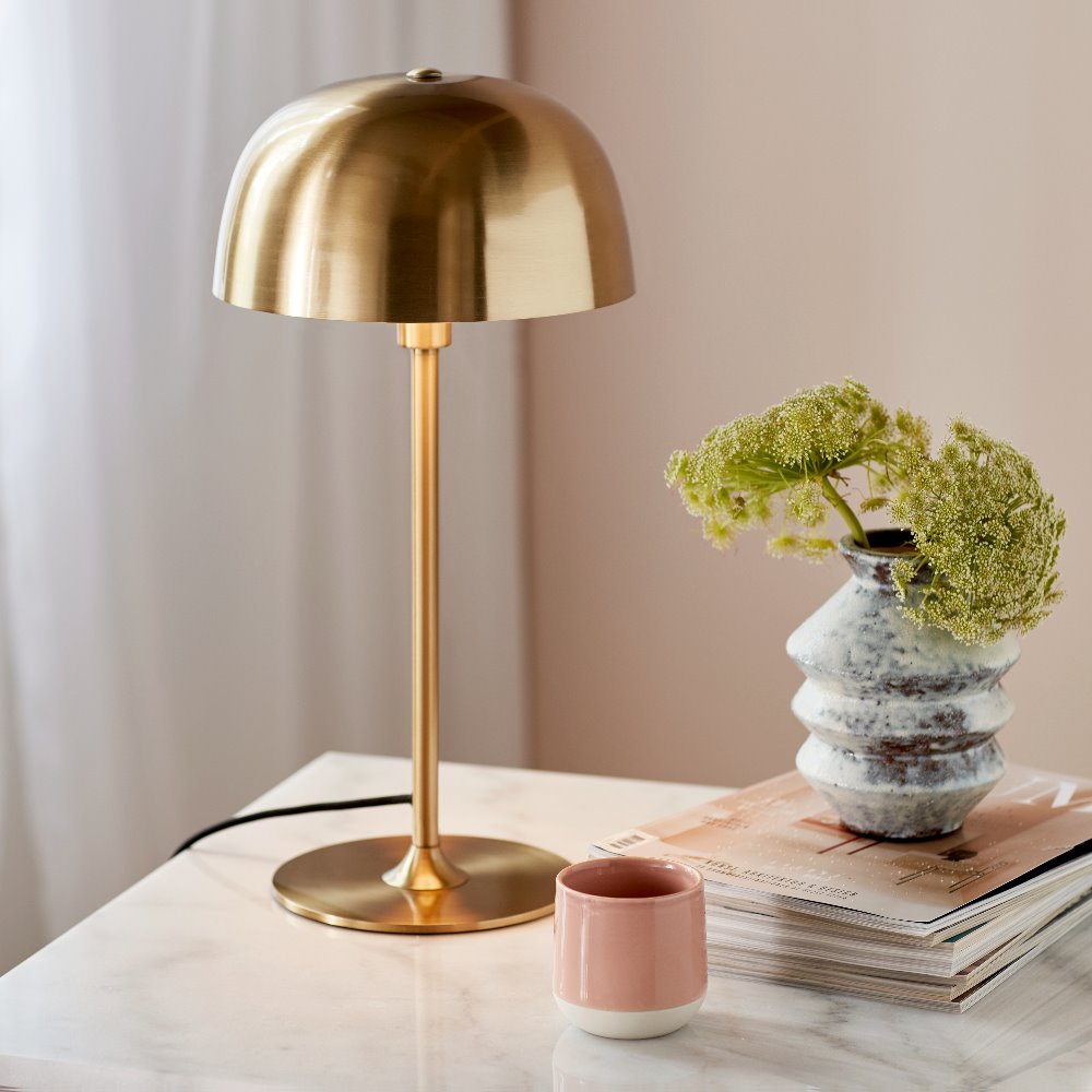 Lampa stołowa Cera złota