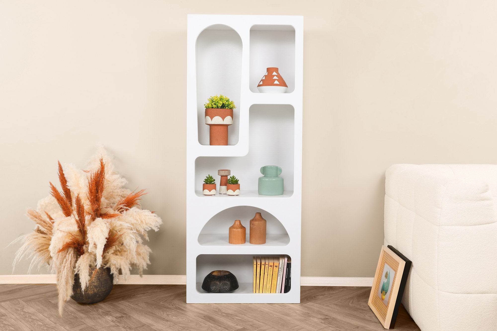 Regał wysoki Advilis 150 cm biały