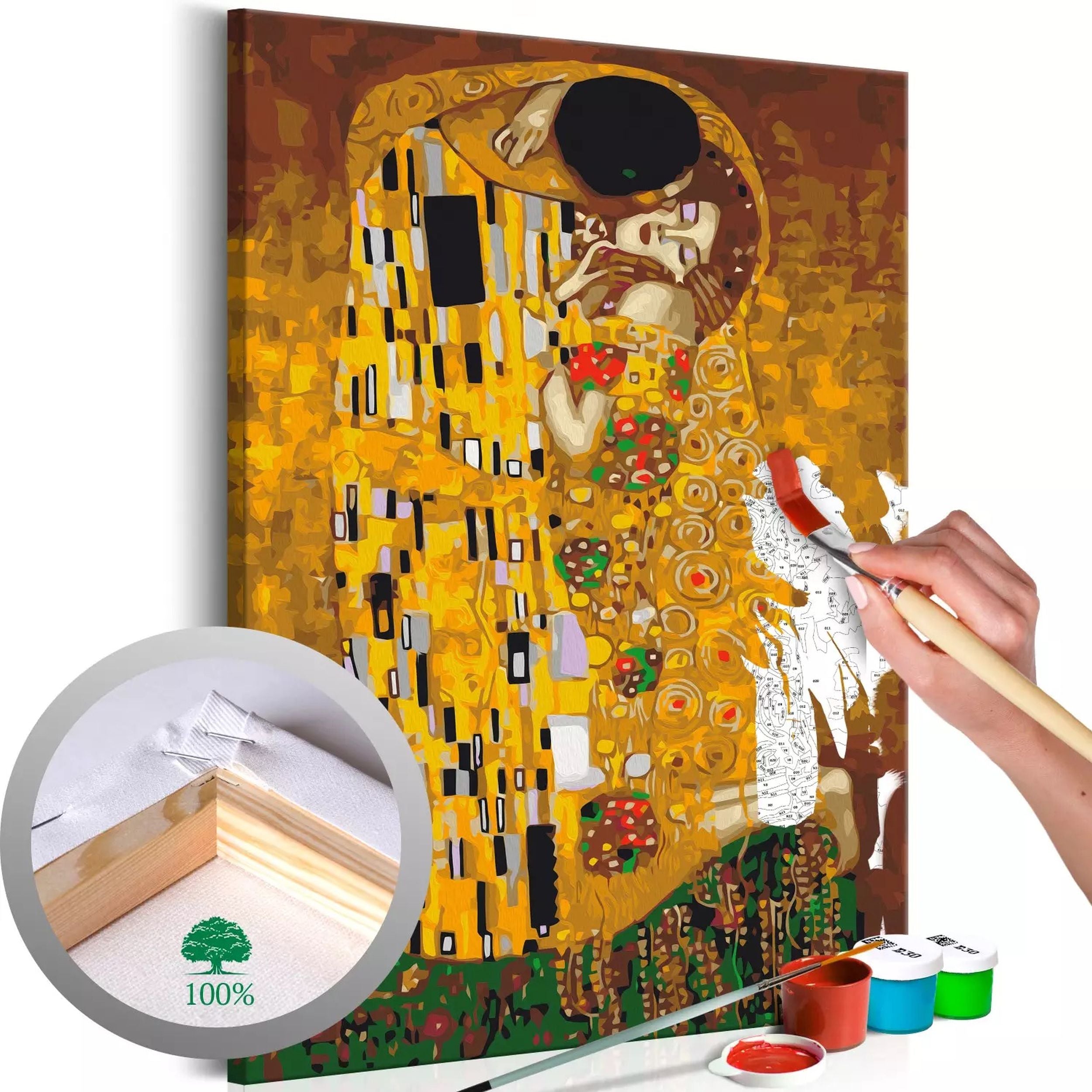 Obraz do malowania po numerach Pocałunek Gustav Klimt 60x40 cm
