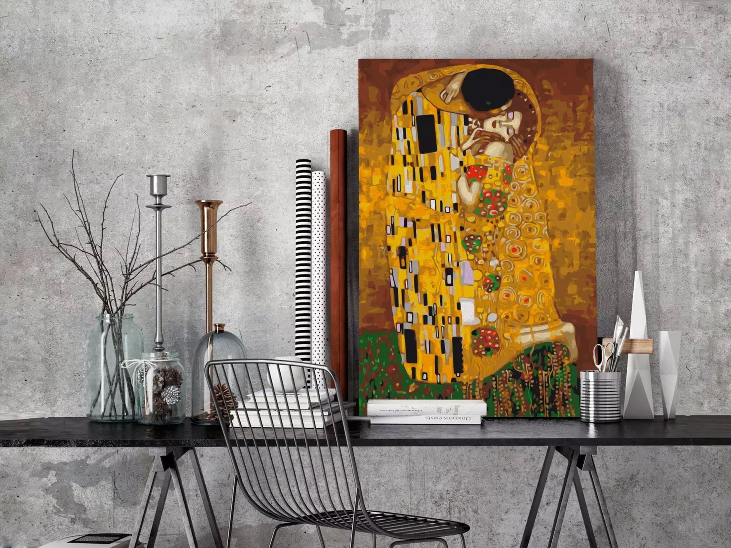 Obraz do malowania po numerach Pocałunek Gustav Klimt 60x40 cm