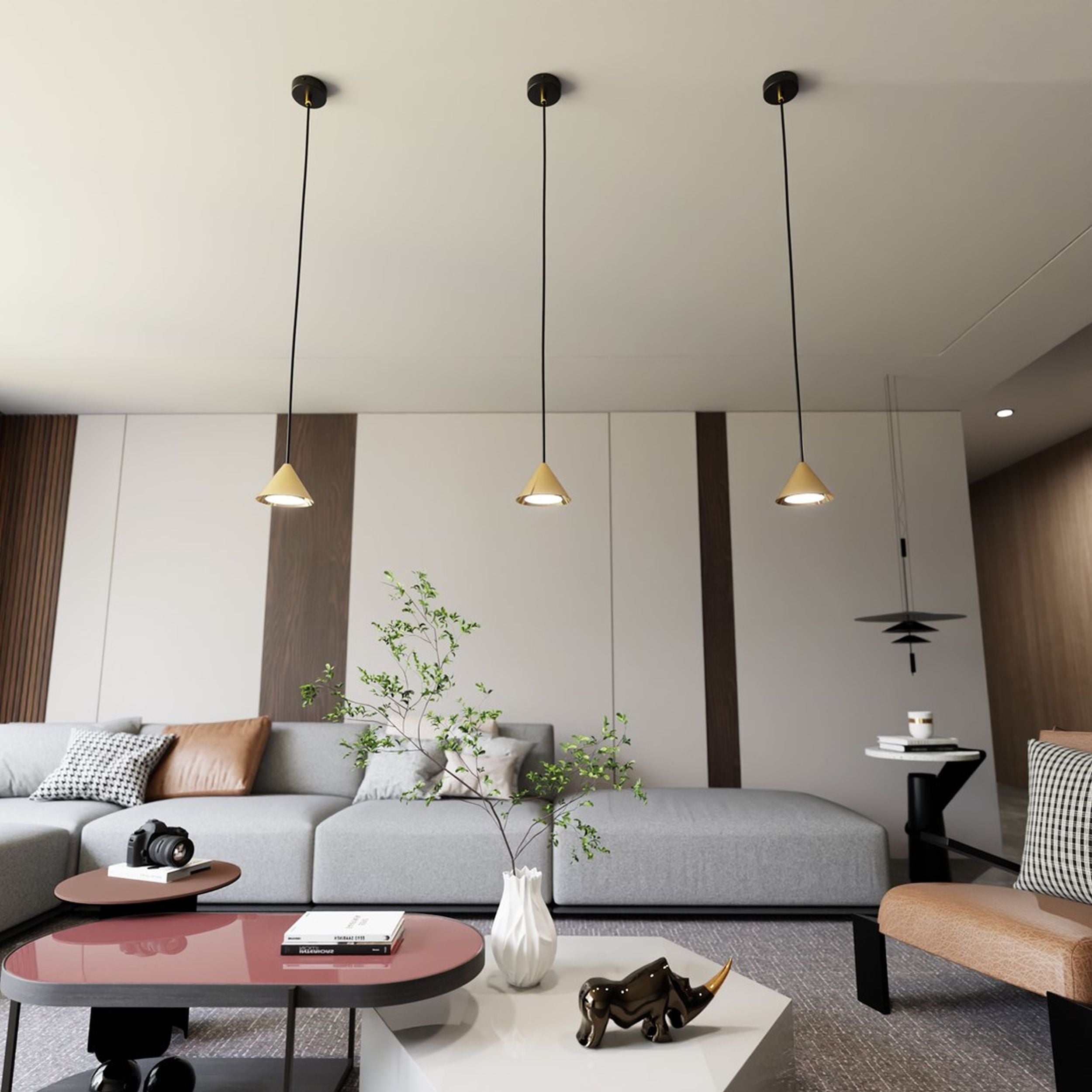 Lampa wisząca Elit czarna/złota x1