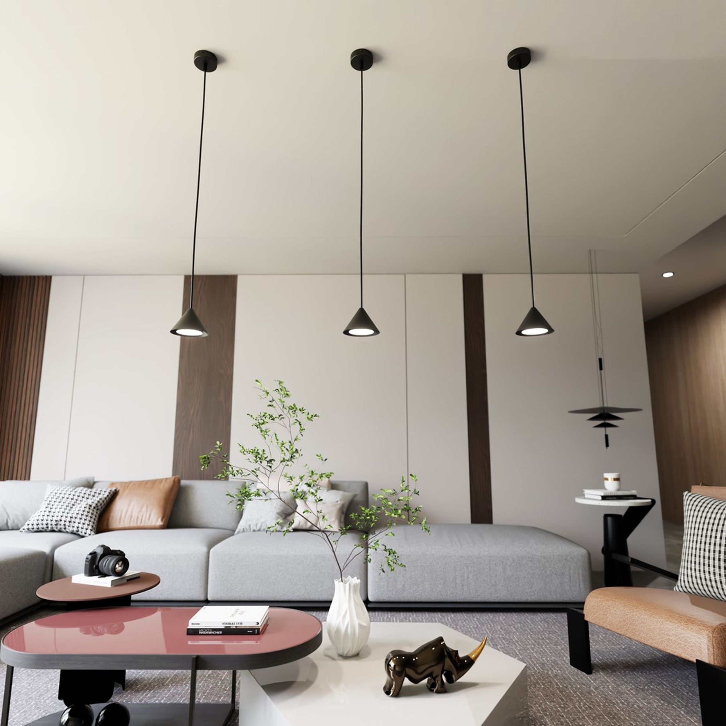 Lampa wisząca Elit czarna x1