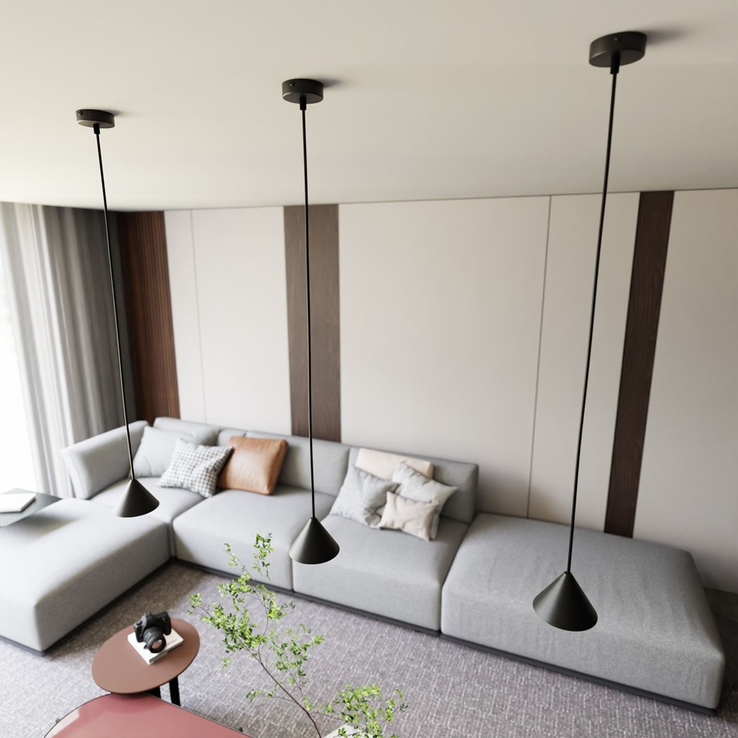 Lampa wisząca Elit czarna x1