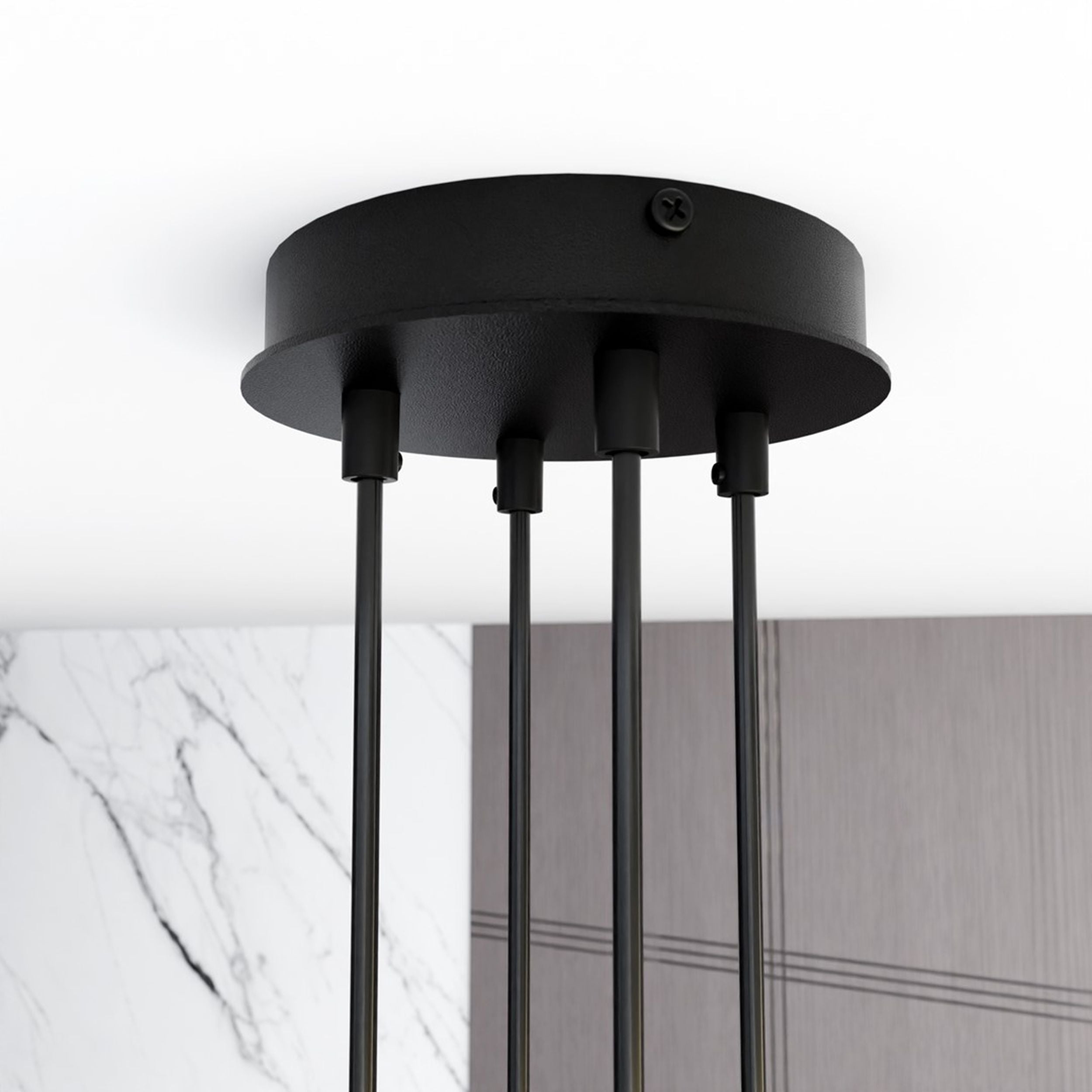 Lampa wisząca Moddus czarna x4