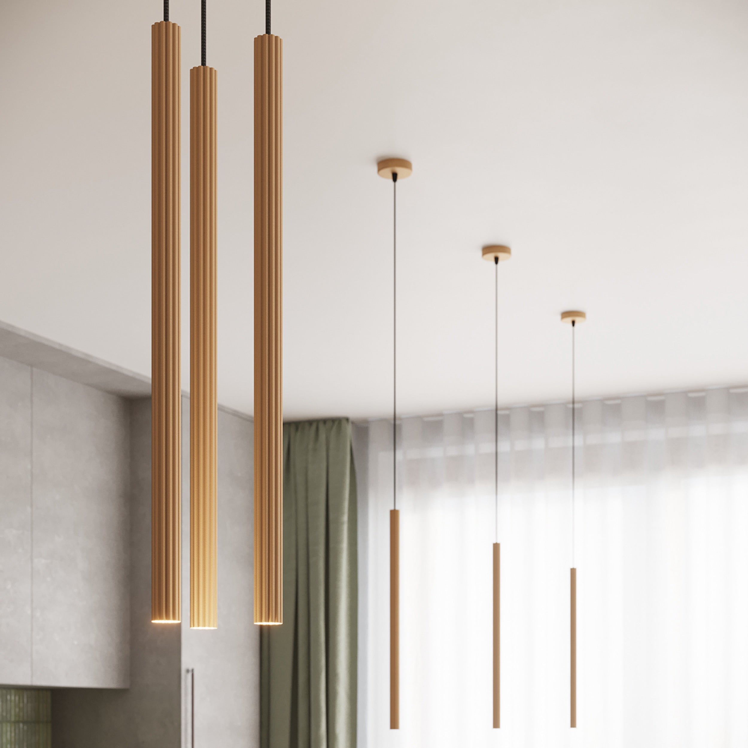 Lampa wisząca Arche 1 złota