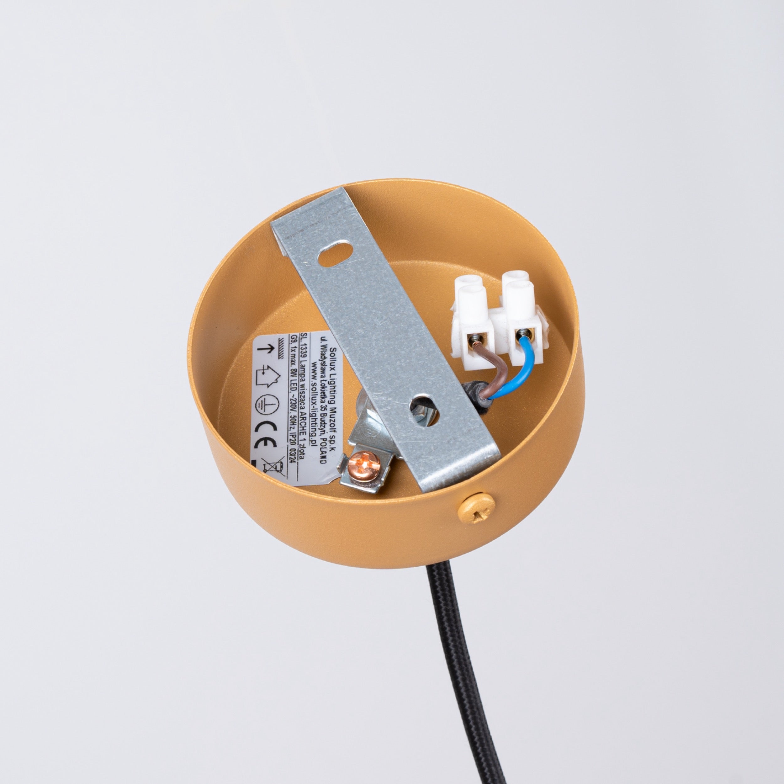 Lampa wisząca Arche 1 złota