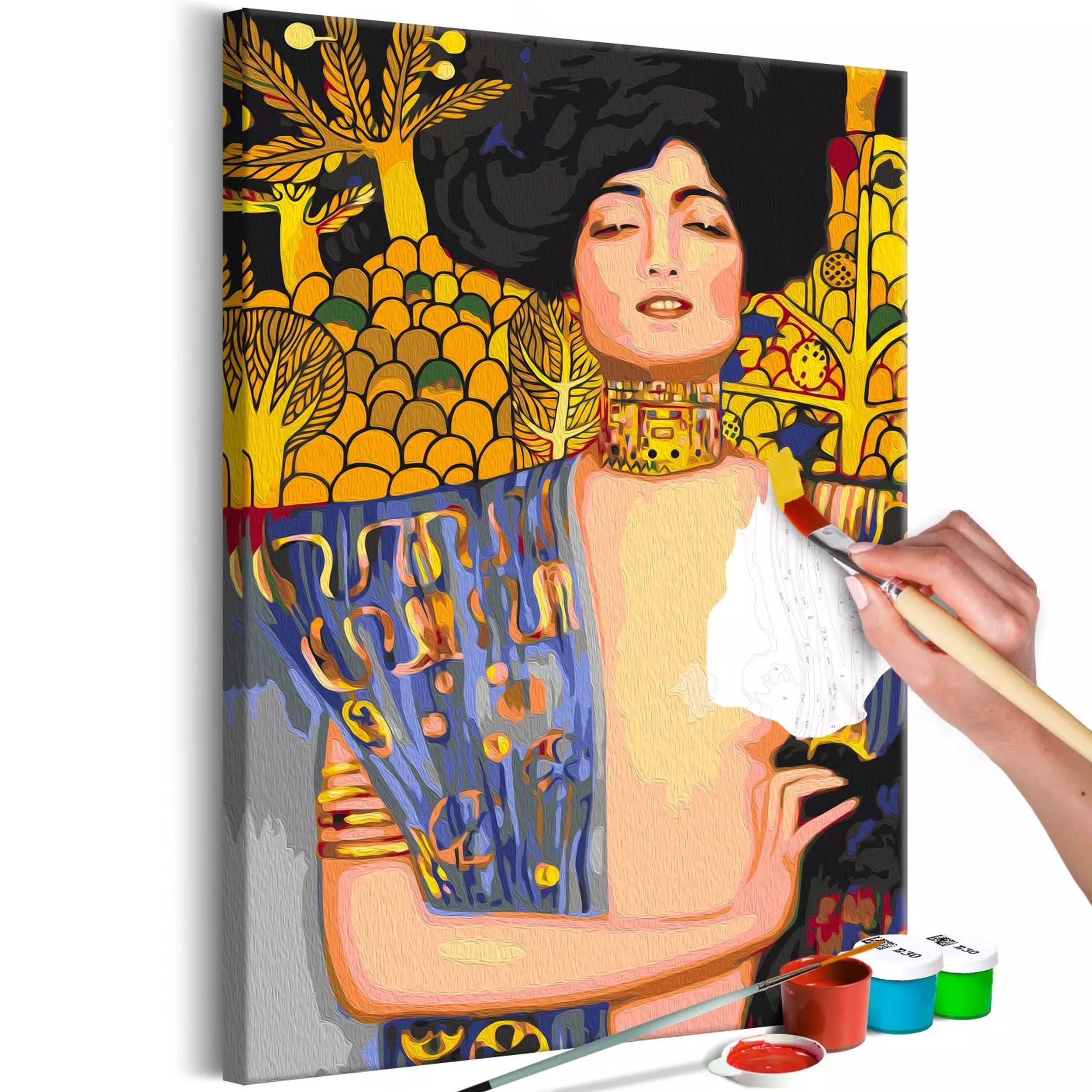 Obraz do malowania po numerach Judyta z głową Holofernesa Gustav Klimt 60x40 cm