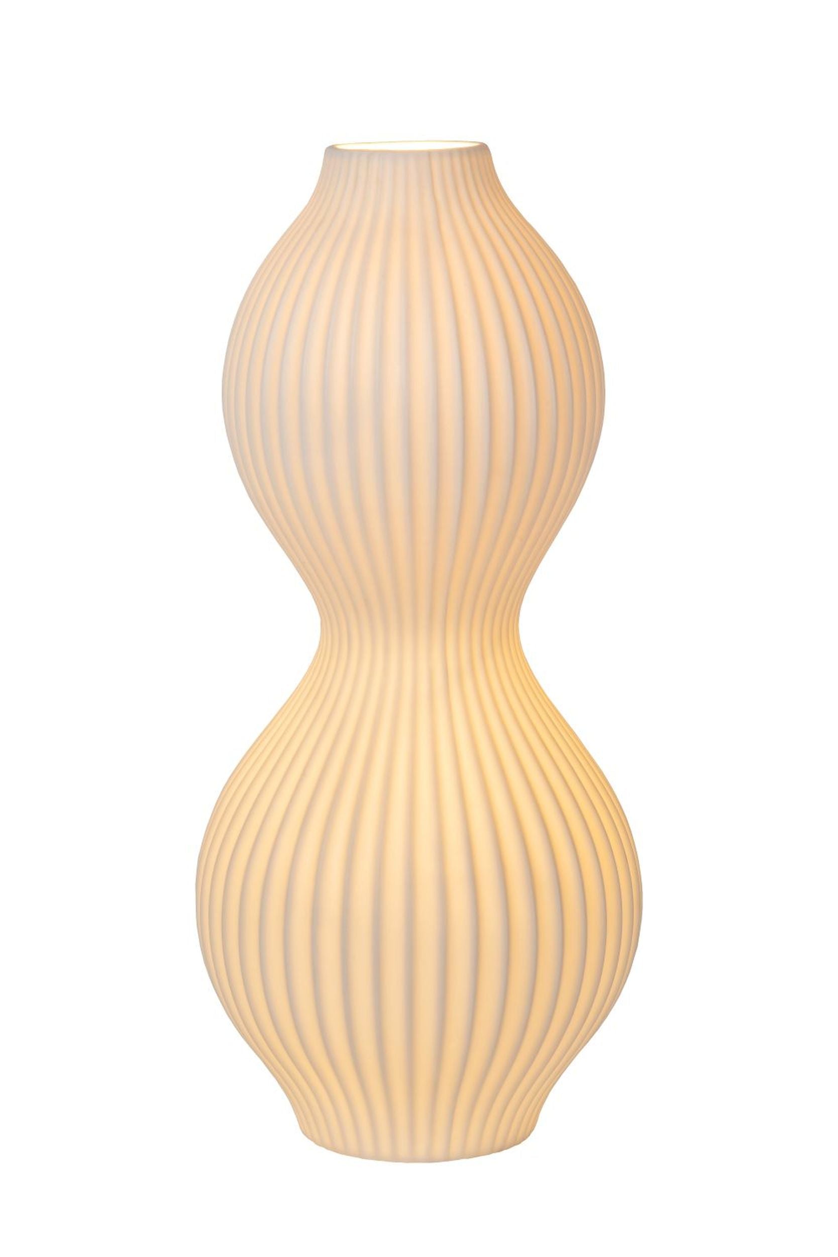 Lampa stołowa Momoro 40 cm biała