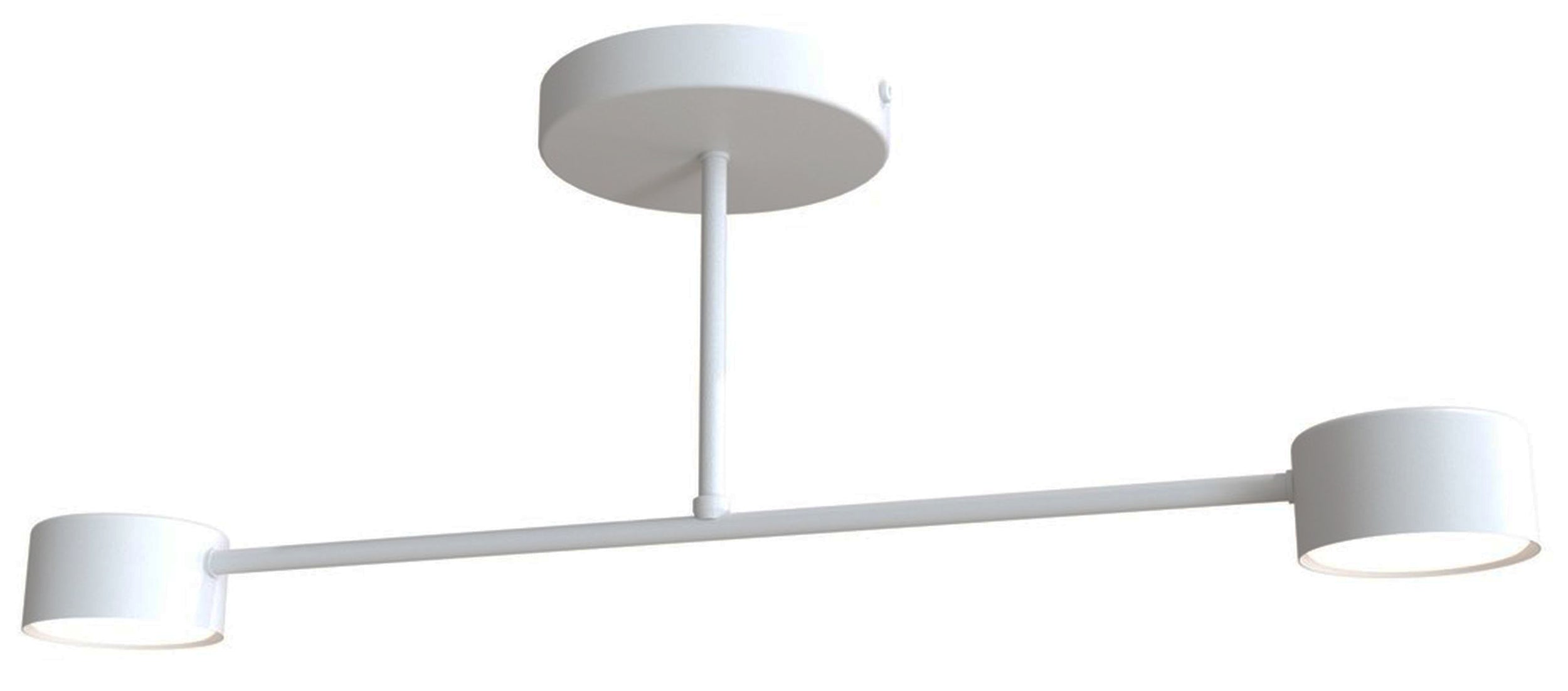 Lampa sufitowa Hallo biała x2