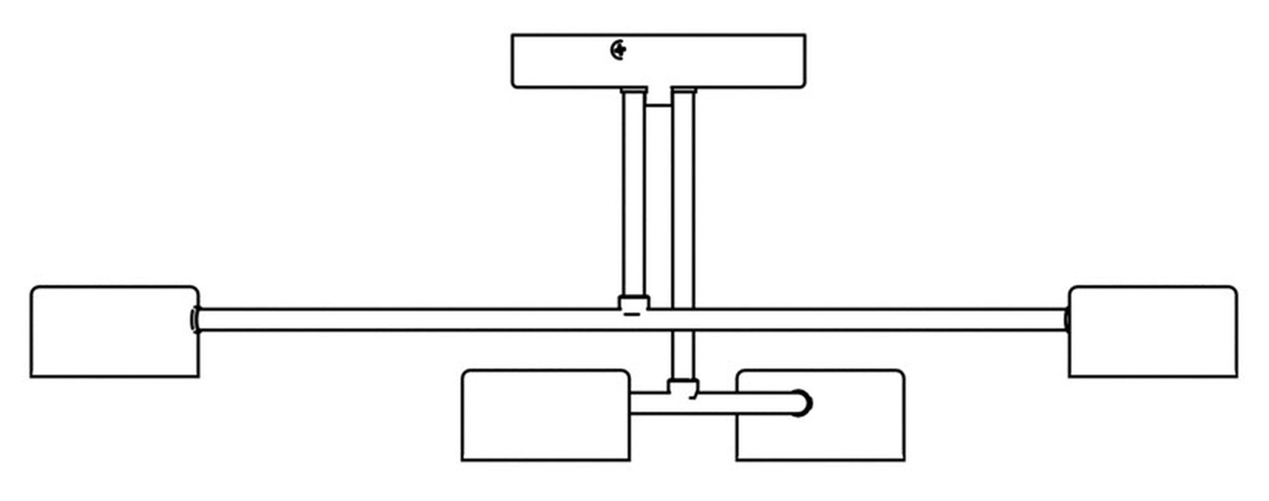 Lampa sufitowa Hallo biała x4