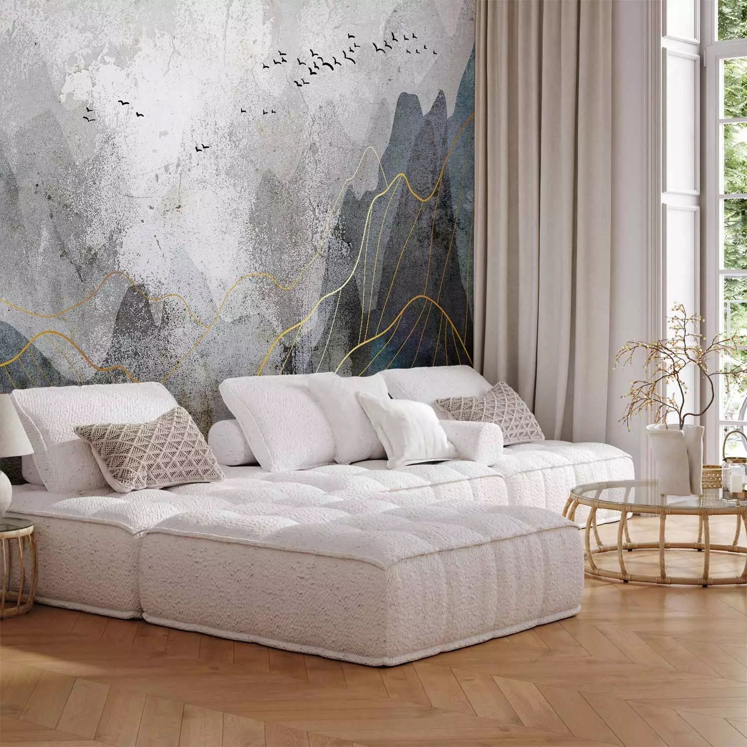 Fototapeta Mglista przełęcz 350x256 cm
