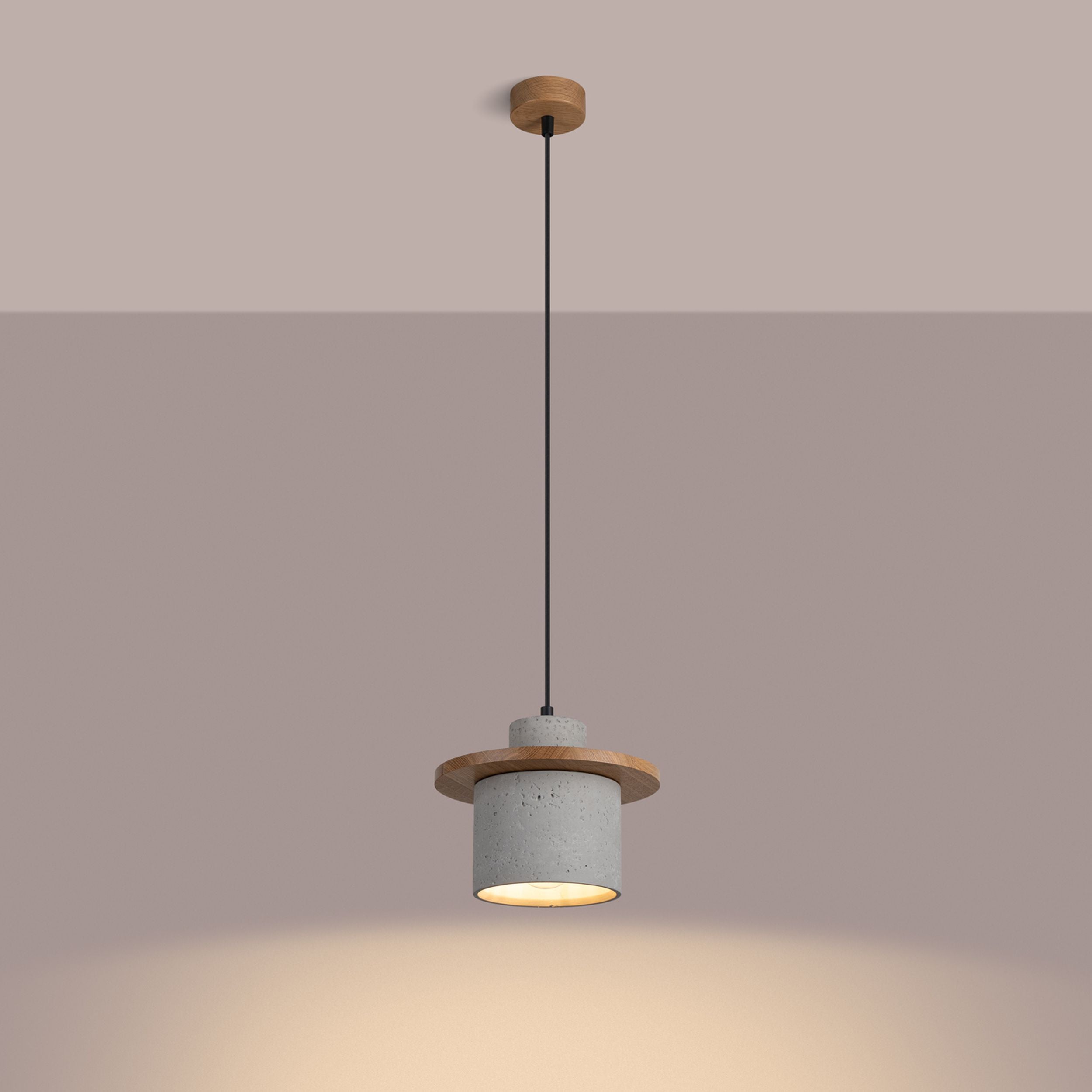 Lampa wisząca Mab beton