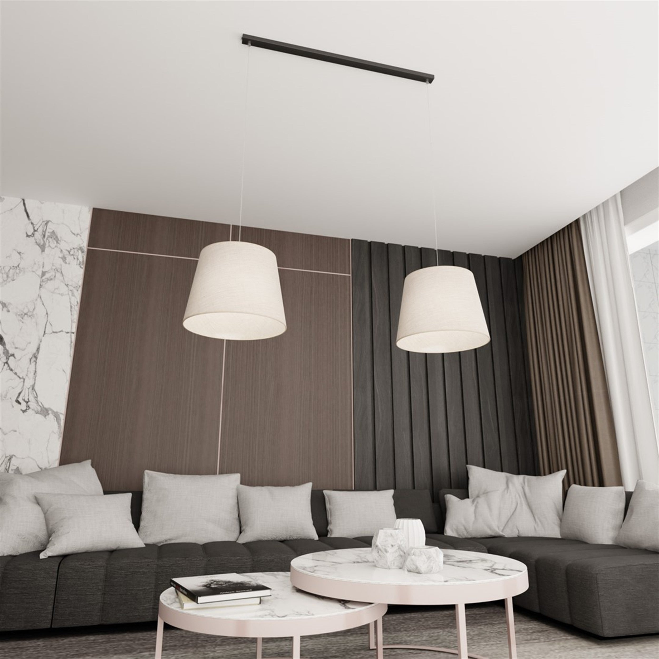Lampa wisząca Epoca x2 beżowa