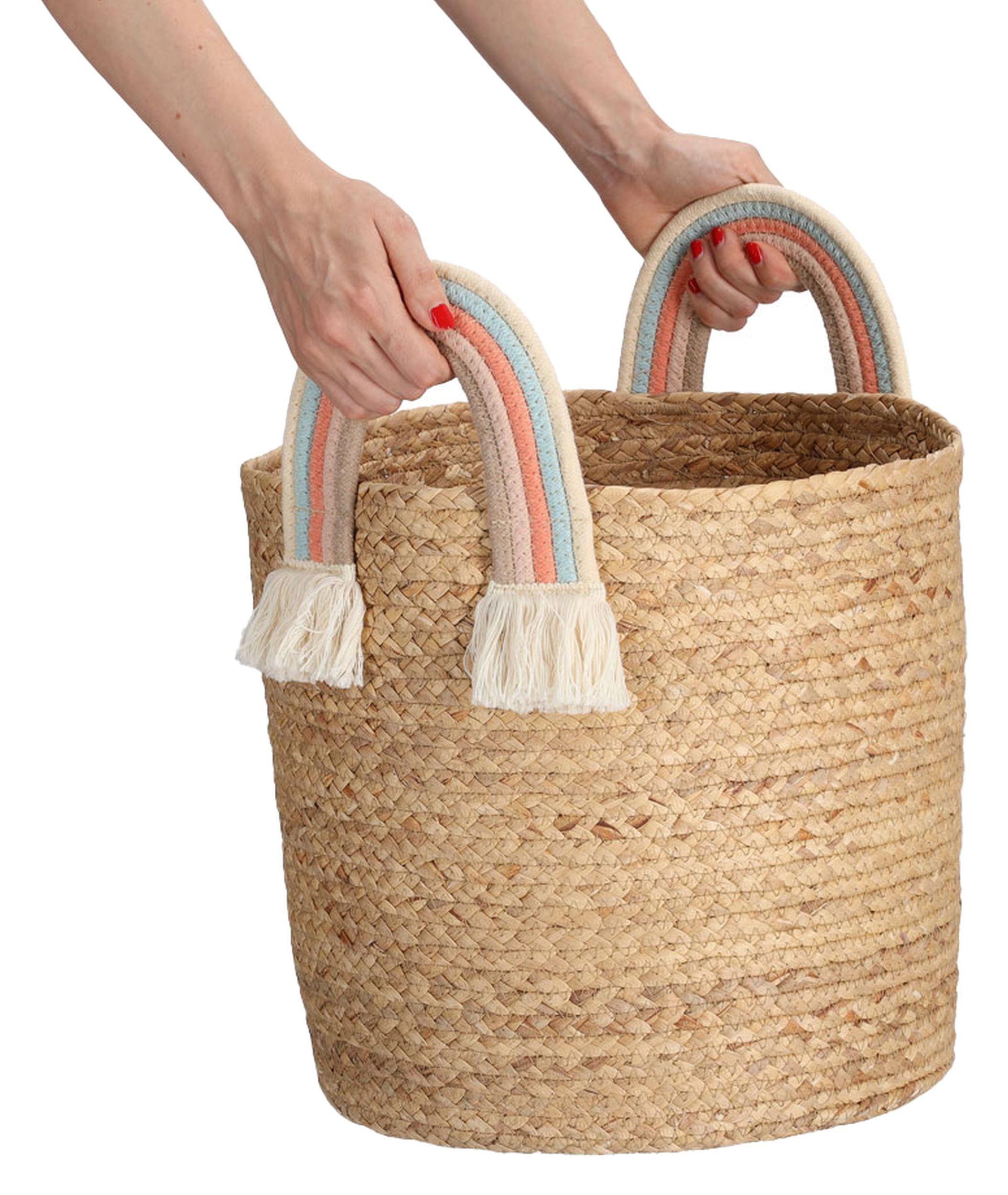 Kosz do przechowywania Rainbow 34 cm trawa morska