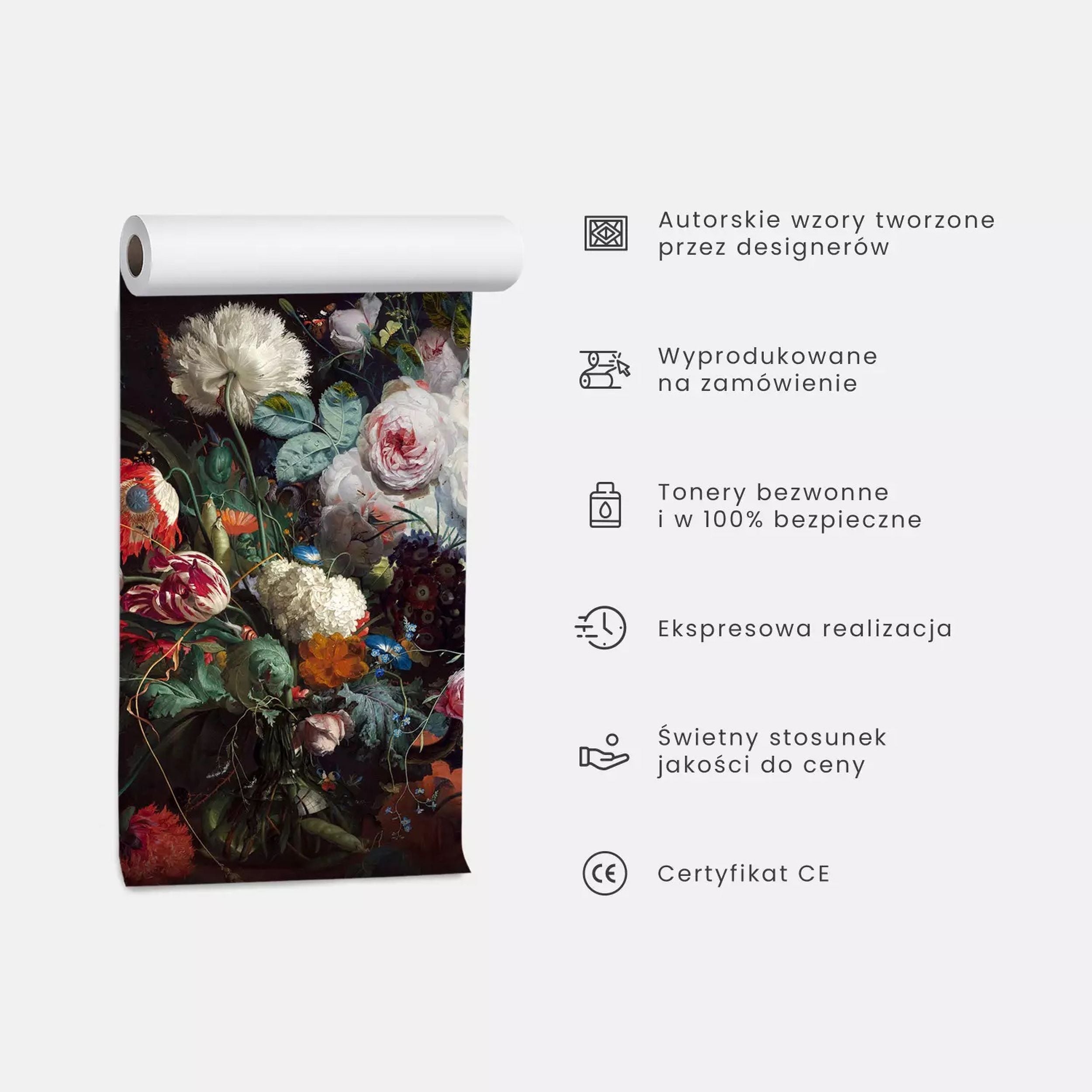Fototapeta Rysowany las 350x256 cm na białym tle
