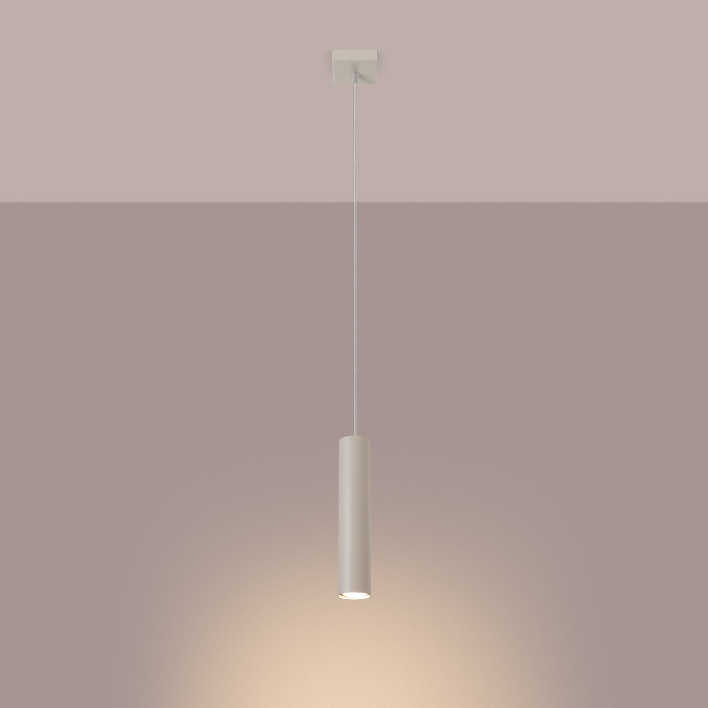 Lampa wisząca Lagos 1 beżowa