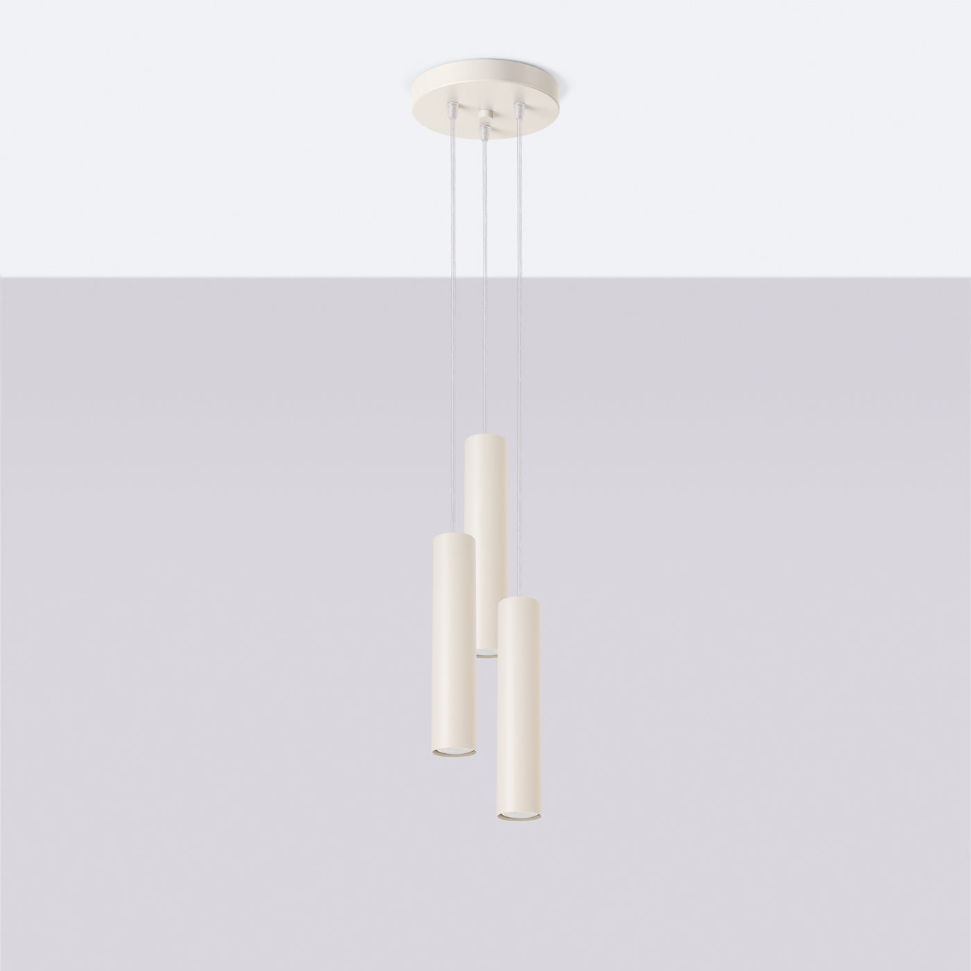 Lampa wisząca Lagos 3P beżowa