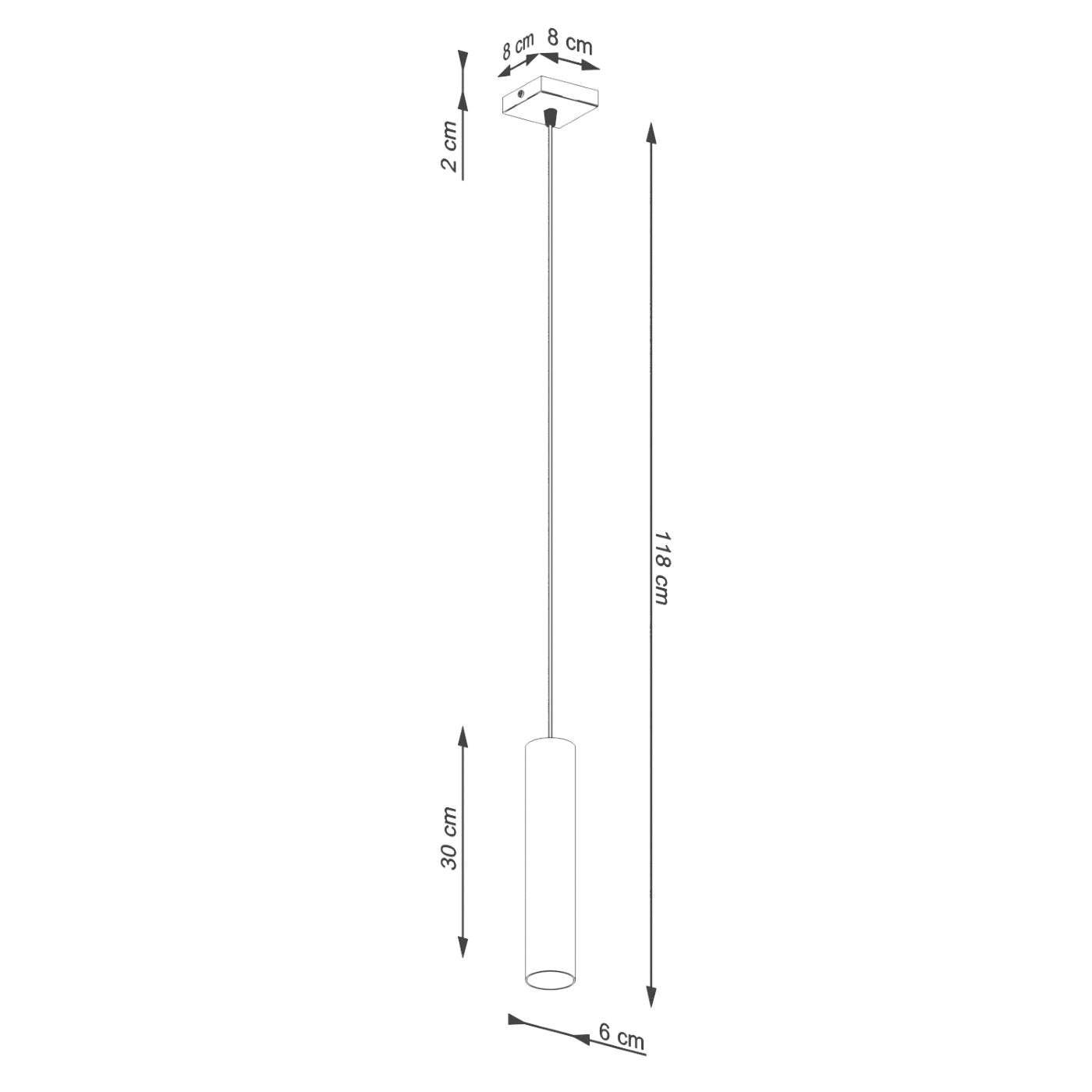 Lampa wisząca Lagos 1 zielona oliwka
