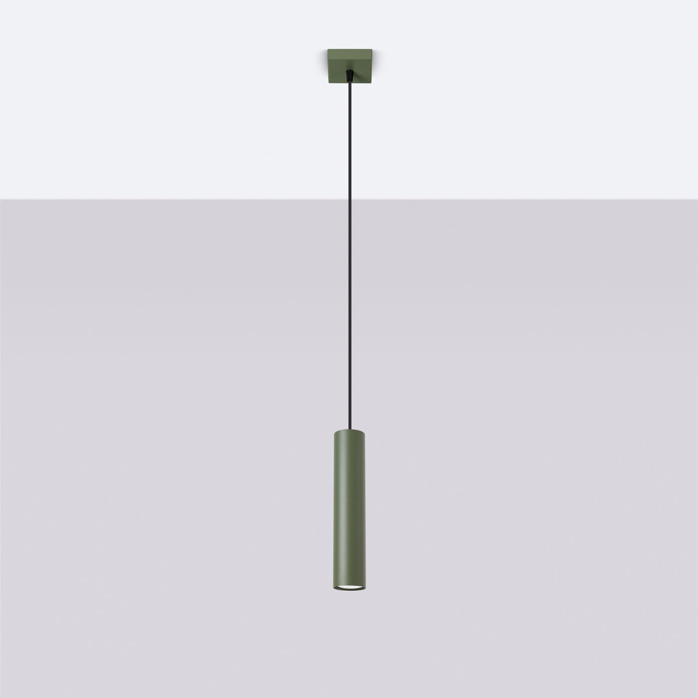 Lampa wisząca Lagos 1 zielona oliwka
