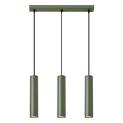 Lampa wisząca Lagos 3L zielona oliwka