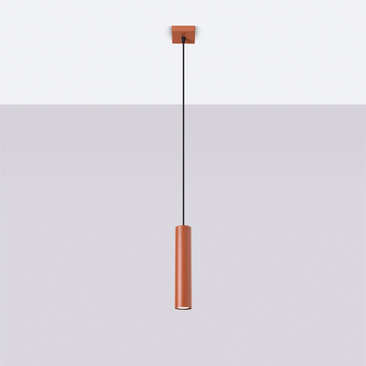 Lampa wisząca Lagos 1 ochra czerwona