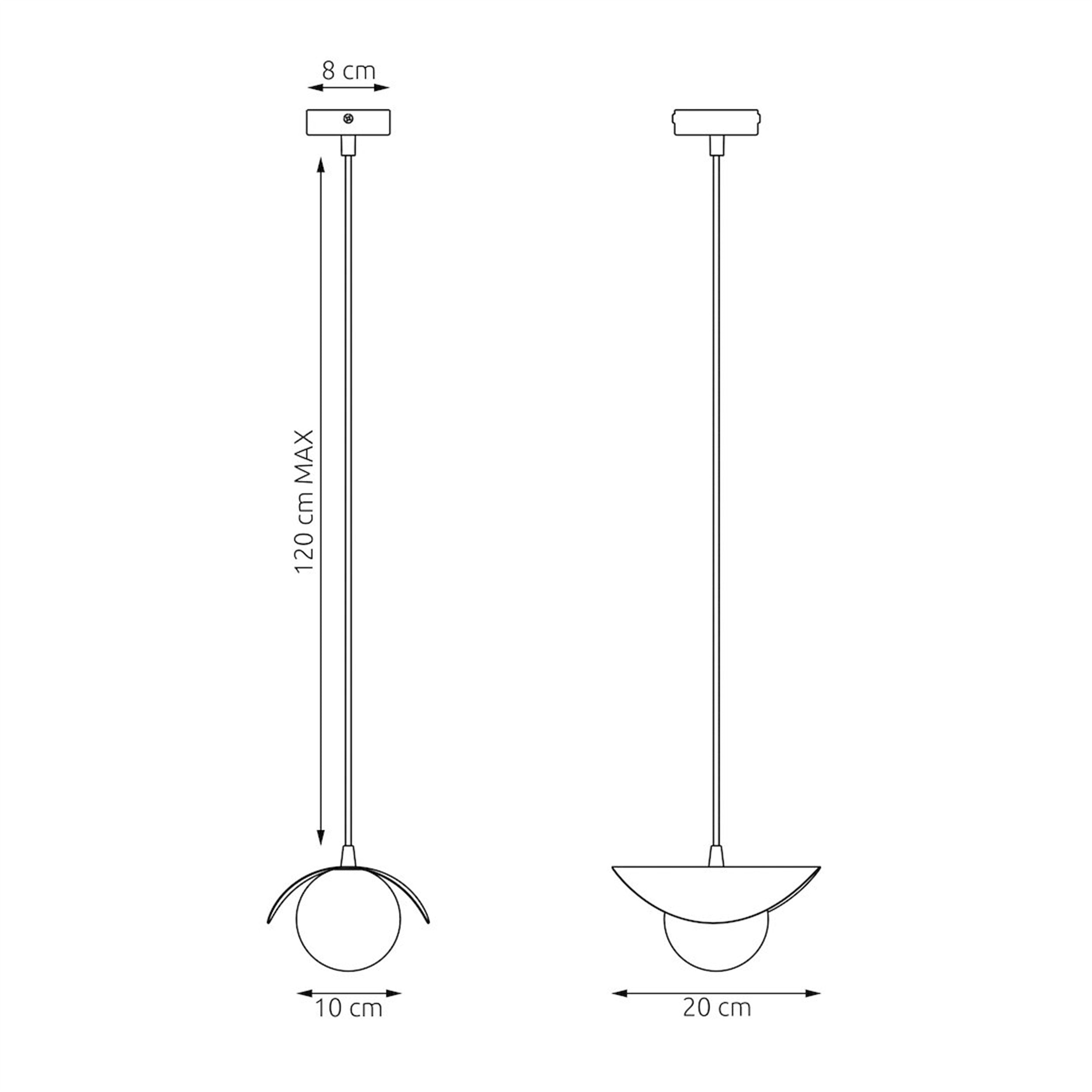 Lampa wisząca Ritual x1 czarna