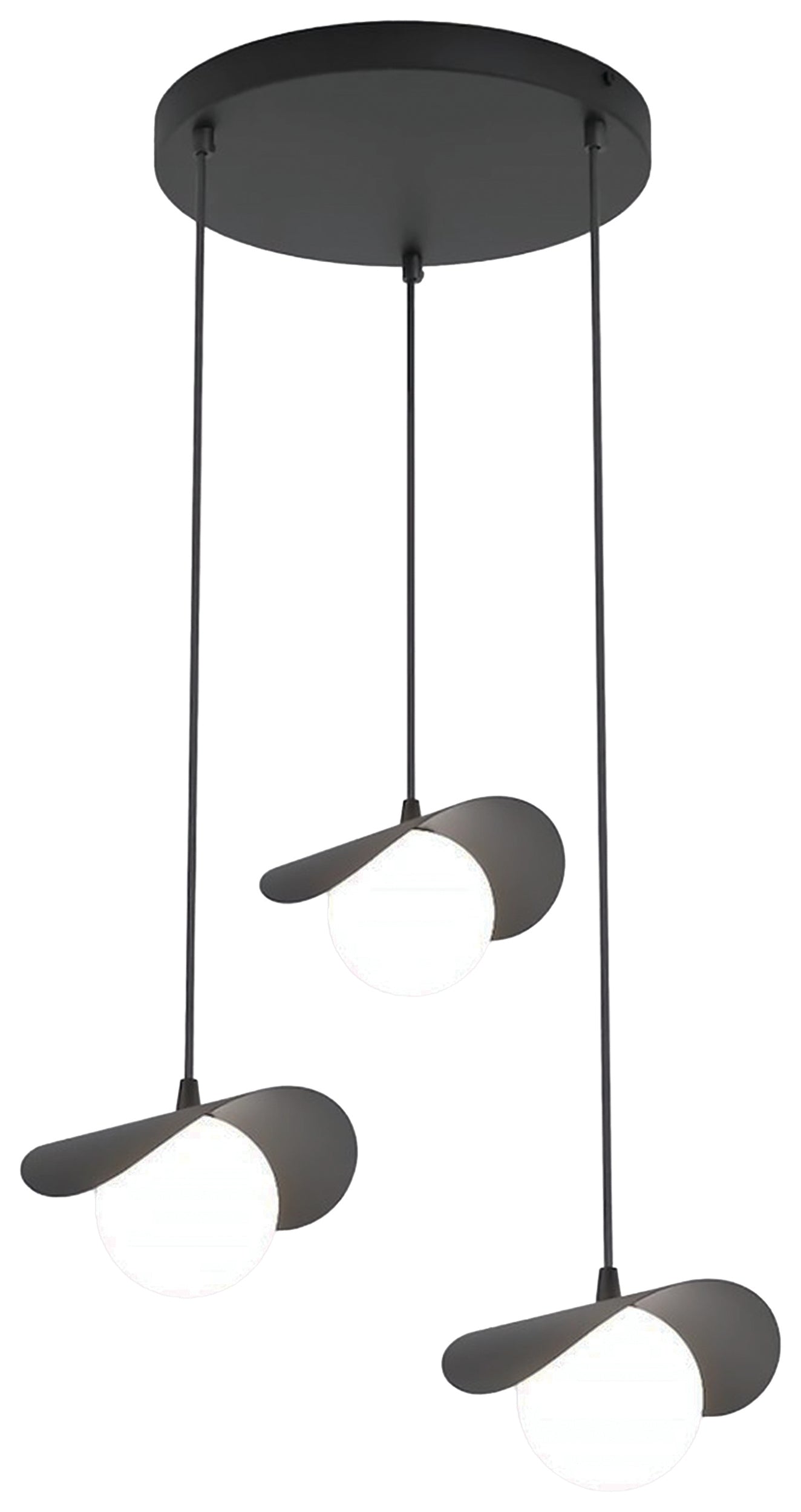 Lampa wisząca Ritual x3 czarna