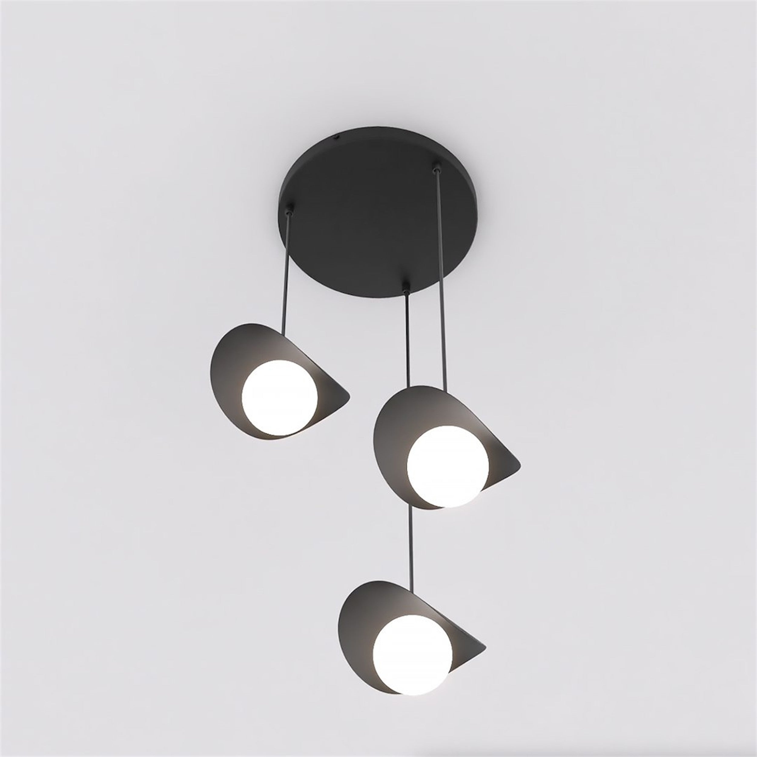Lampa wisząca Ritual x3 czarna