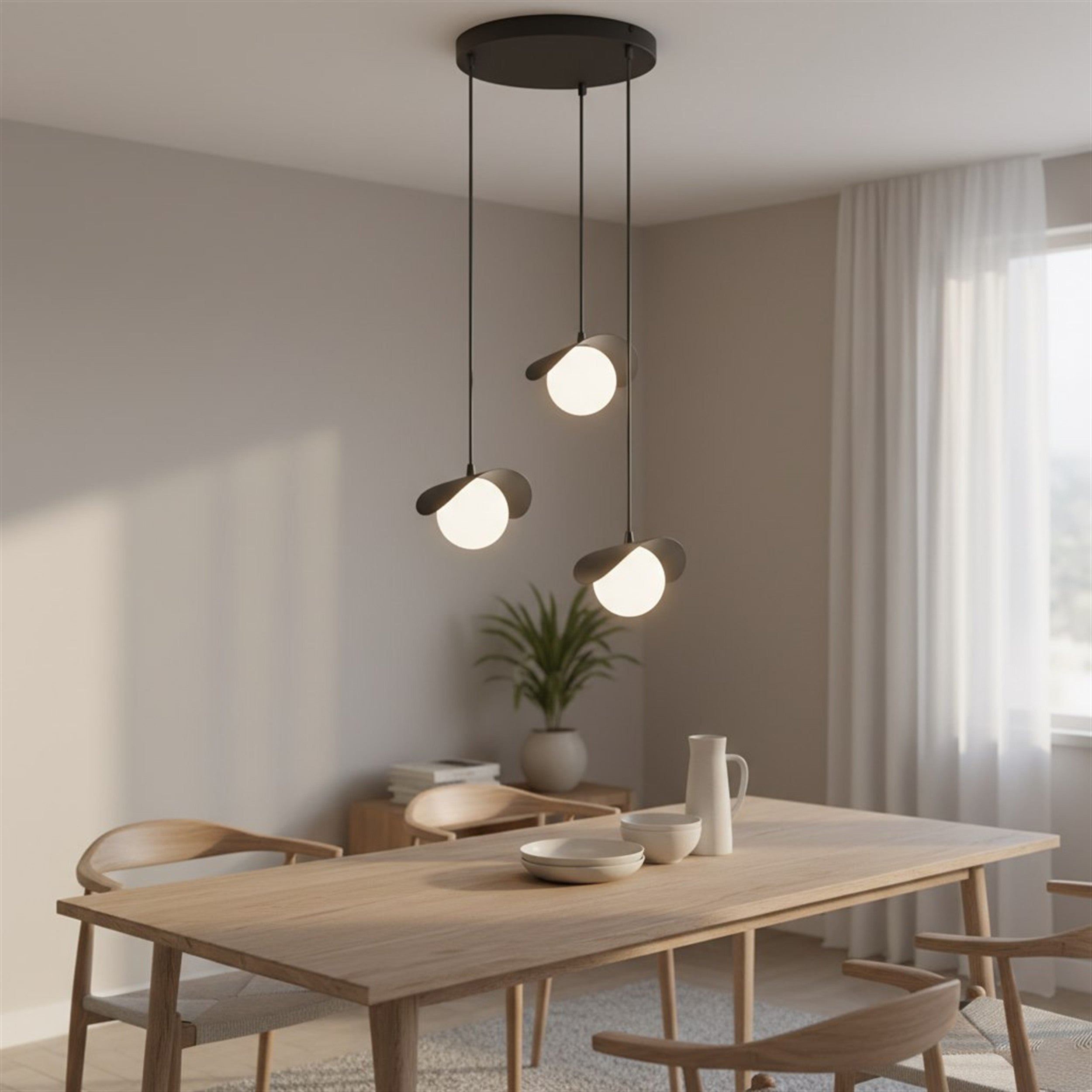 Lampa wisząca Ritual x3 czarna
