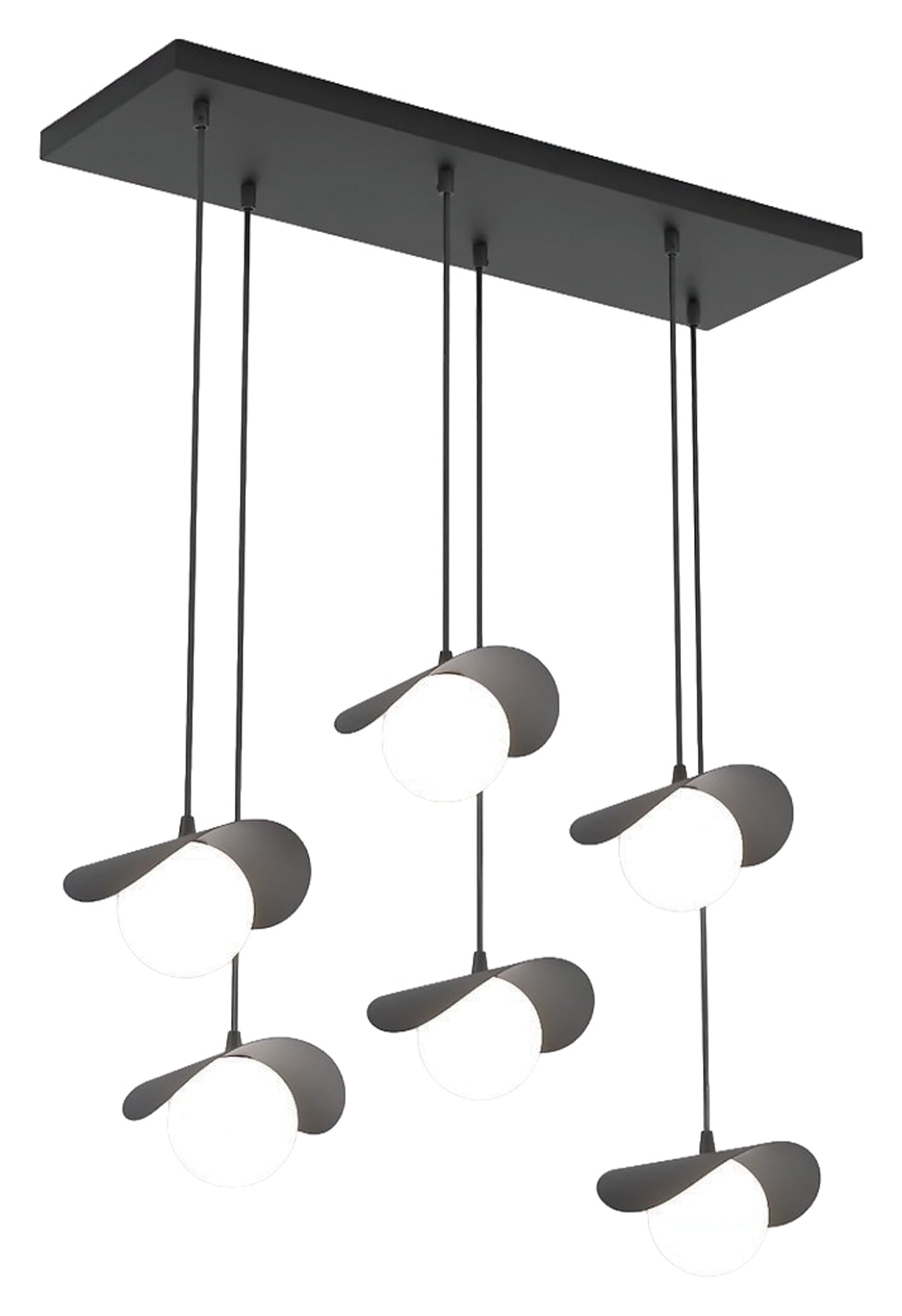 Lampa wisząca Ritual x6 czarna