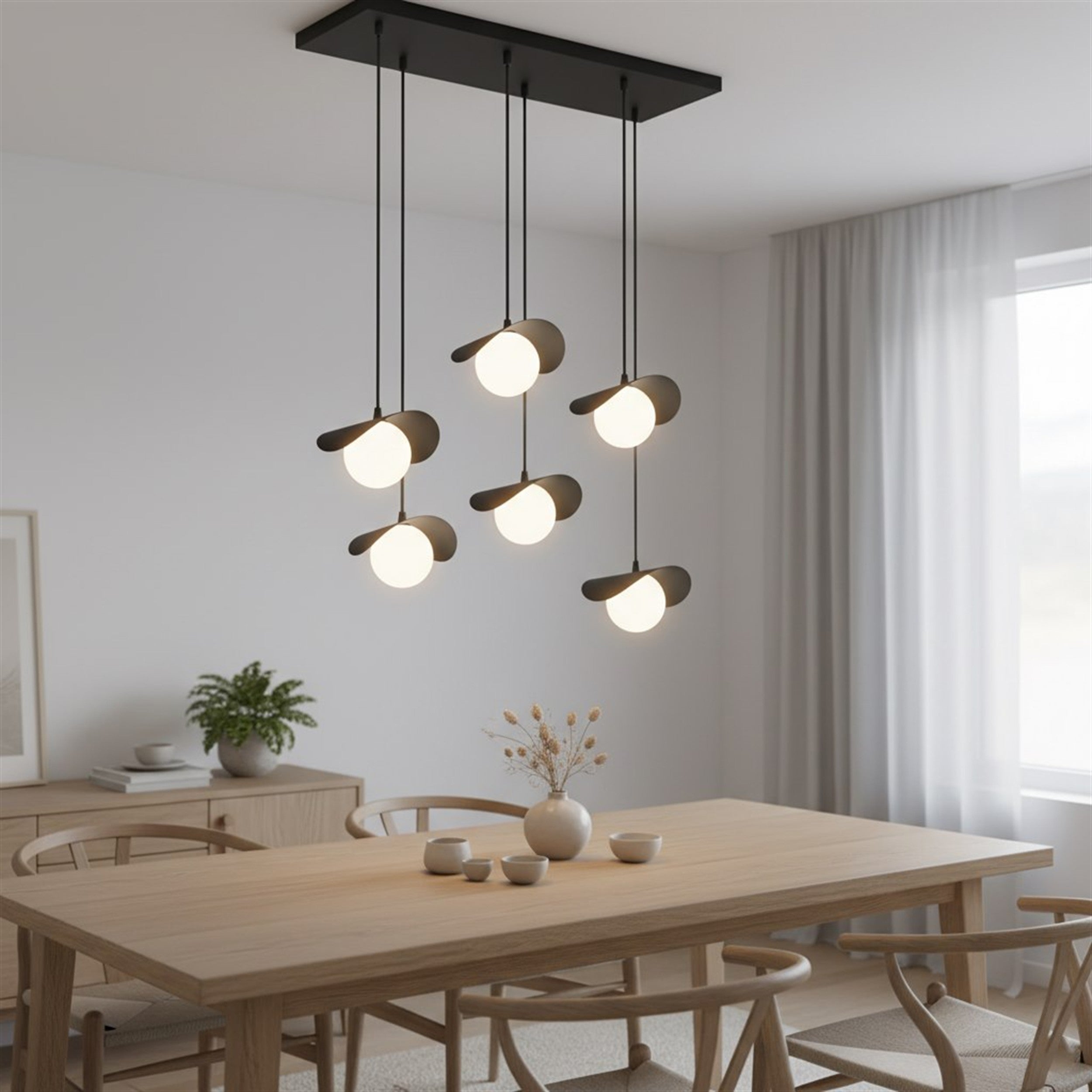 Lampa wisząca Ritual x6 czarna