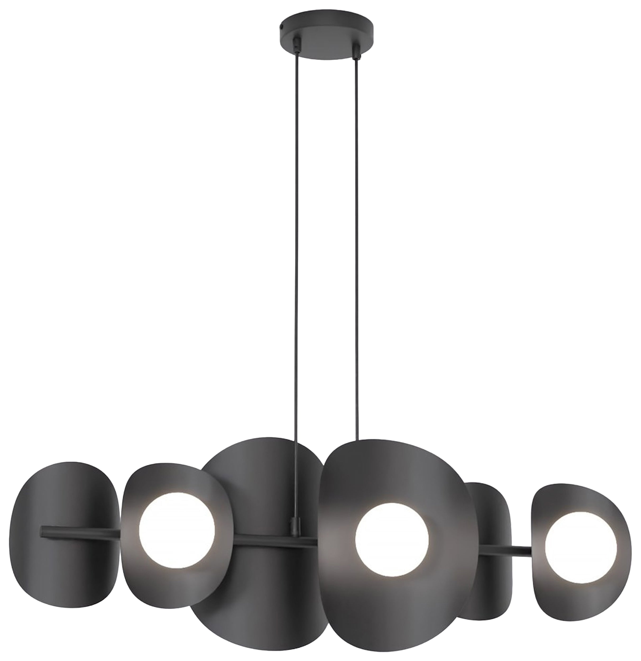 Lampa wisząca Elementi x6 czarna