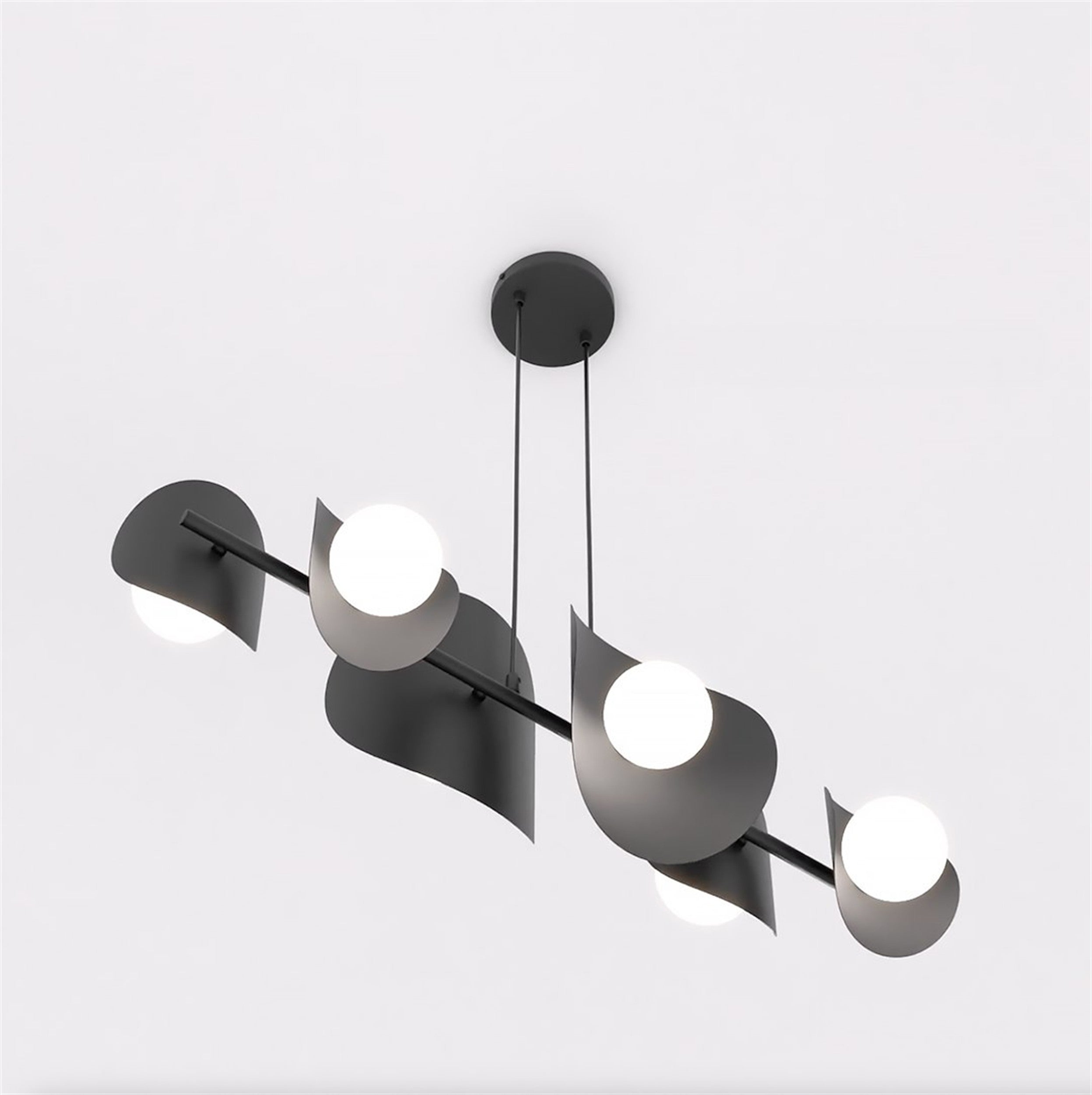 Lampa wisząca Elementi x6 czarna