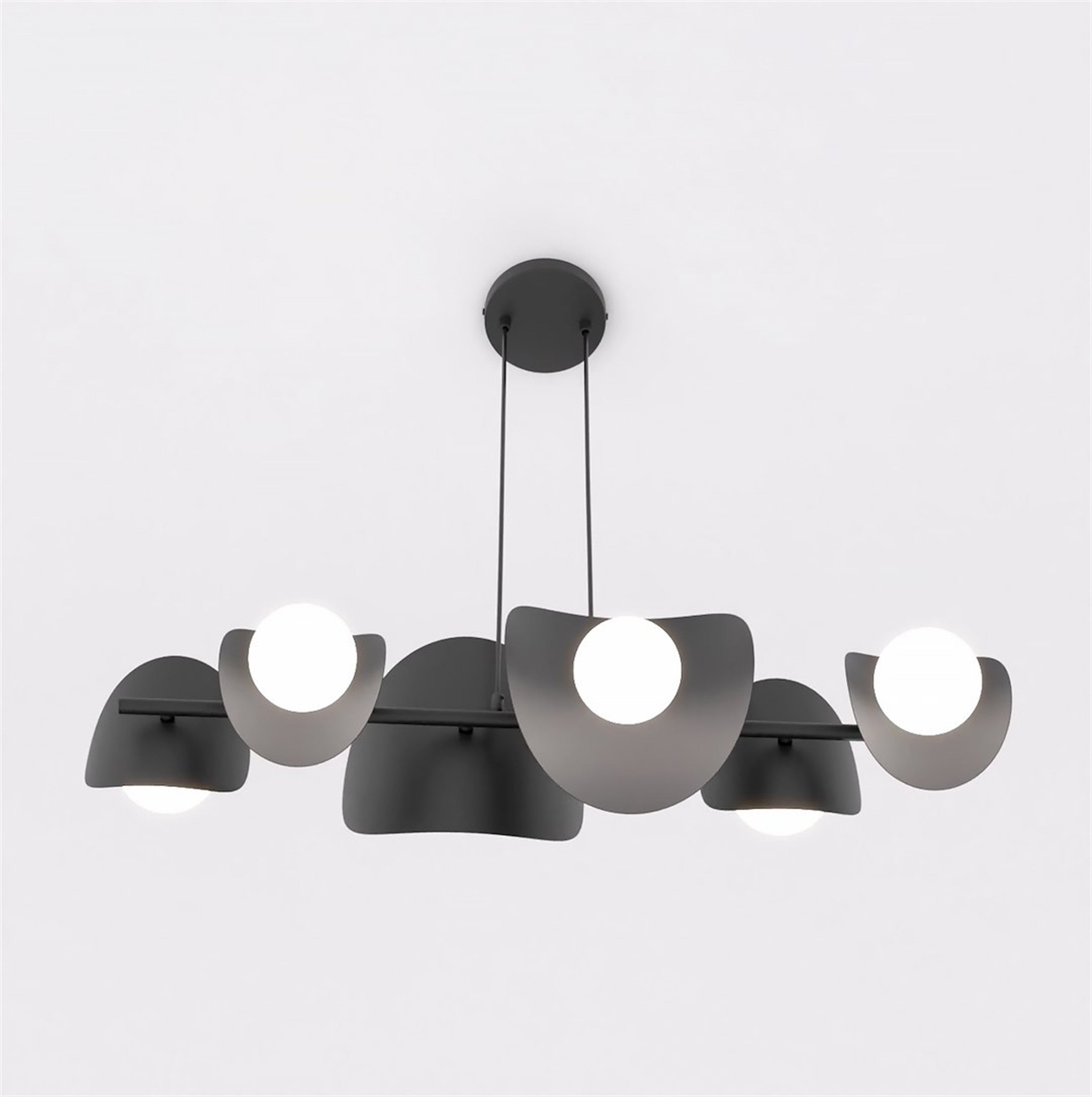 Lampa wisząca Elementi x6 czarna