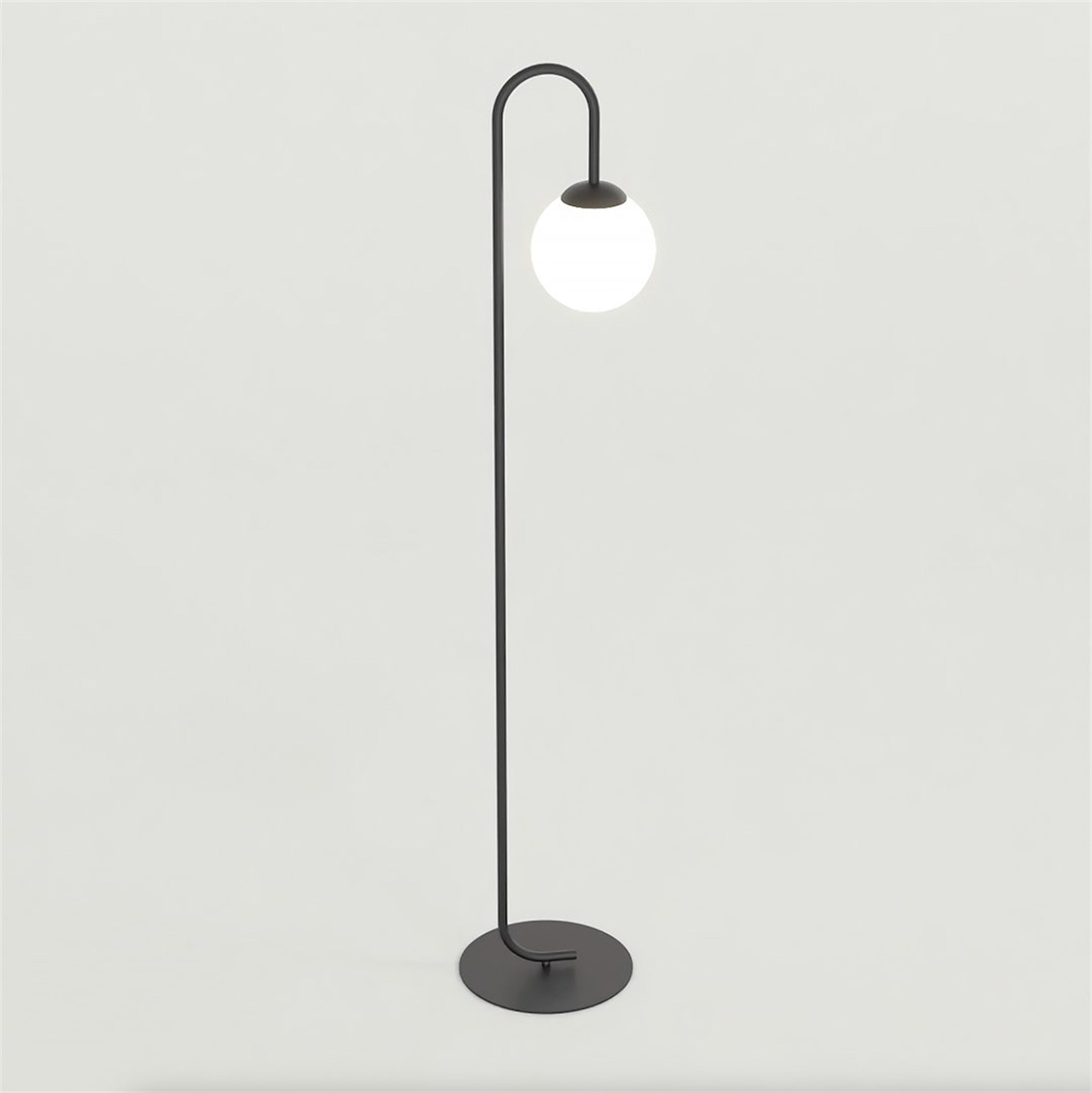 Lampa podłogowa Flor 150 cm czarna