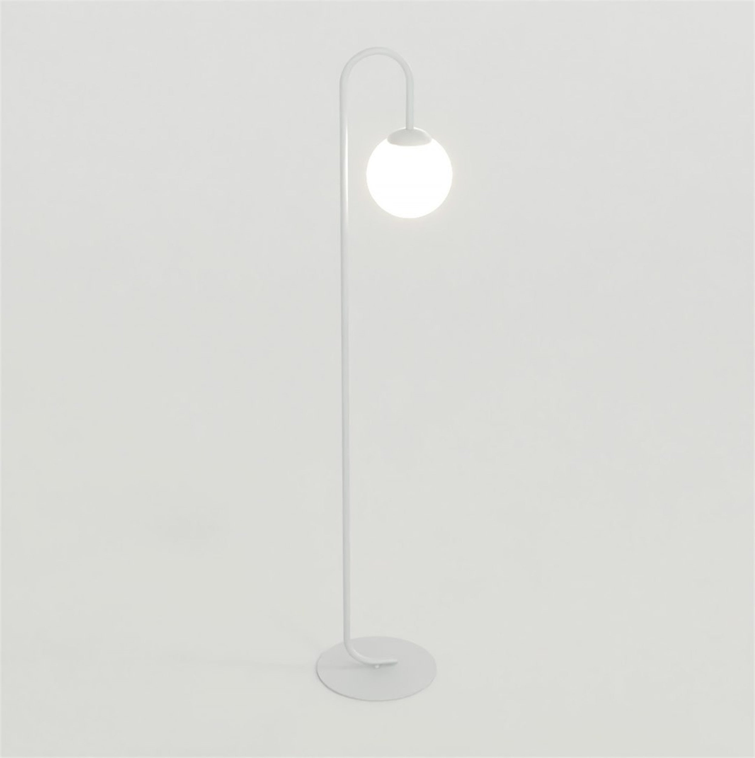 Lampa podłogowa Flor 150 cm szara