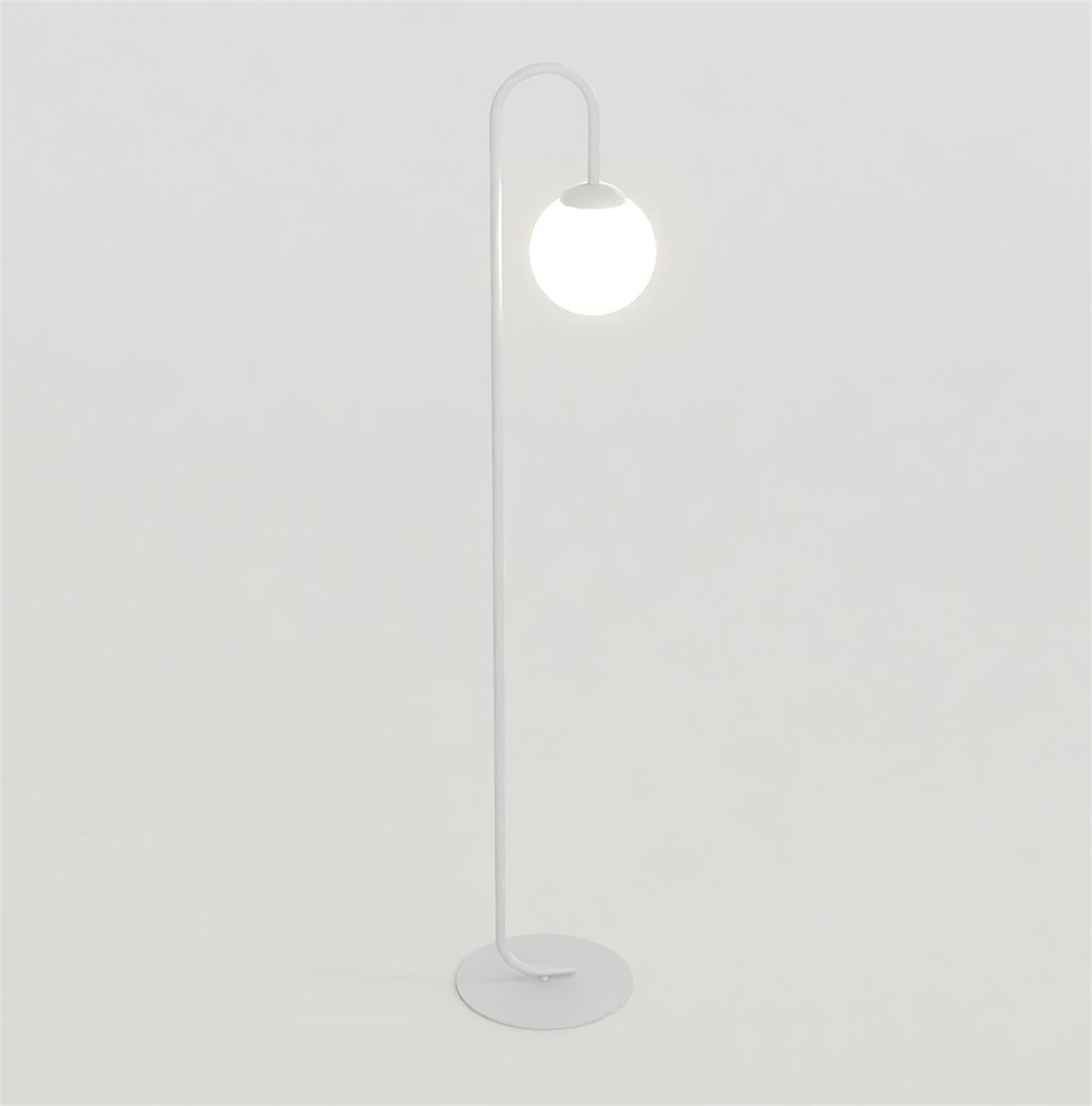 Lampa podłogowa Flor 150 cm biała