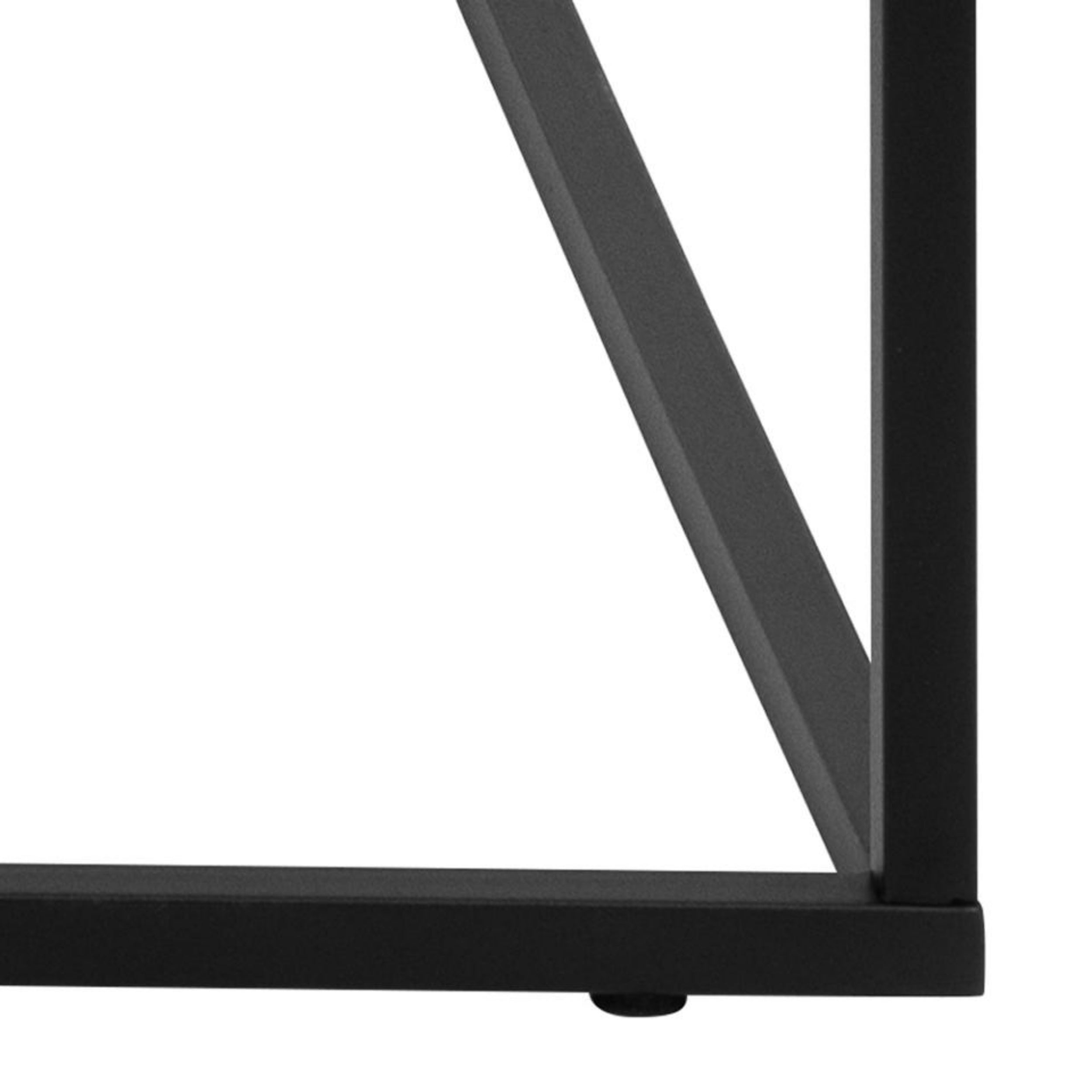 Stolik kawowy Pillys 110x55 cm cm czarny marmur