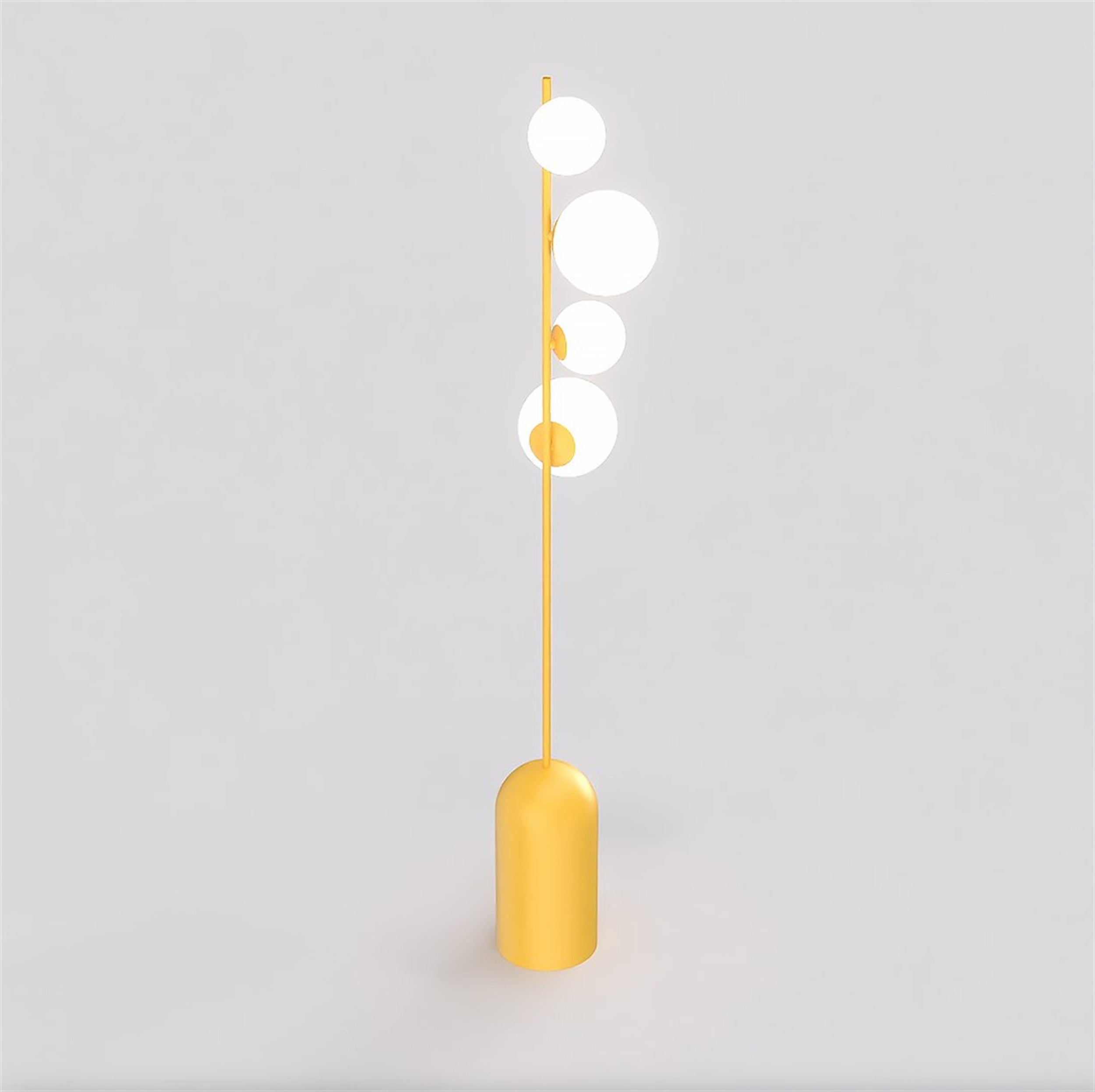 Lampa podłogowa Etno x4 pomarańczowa