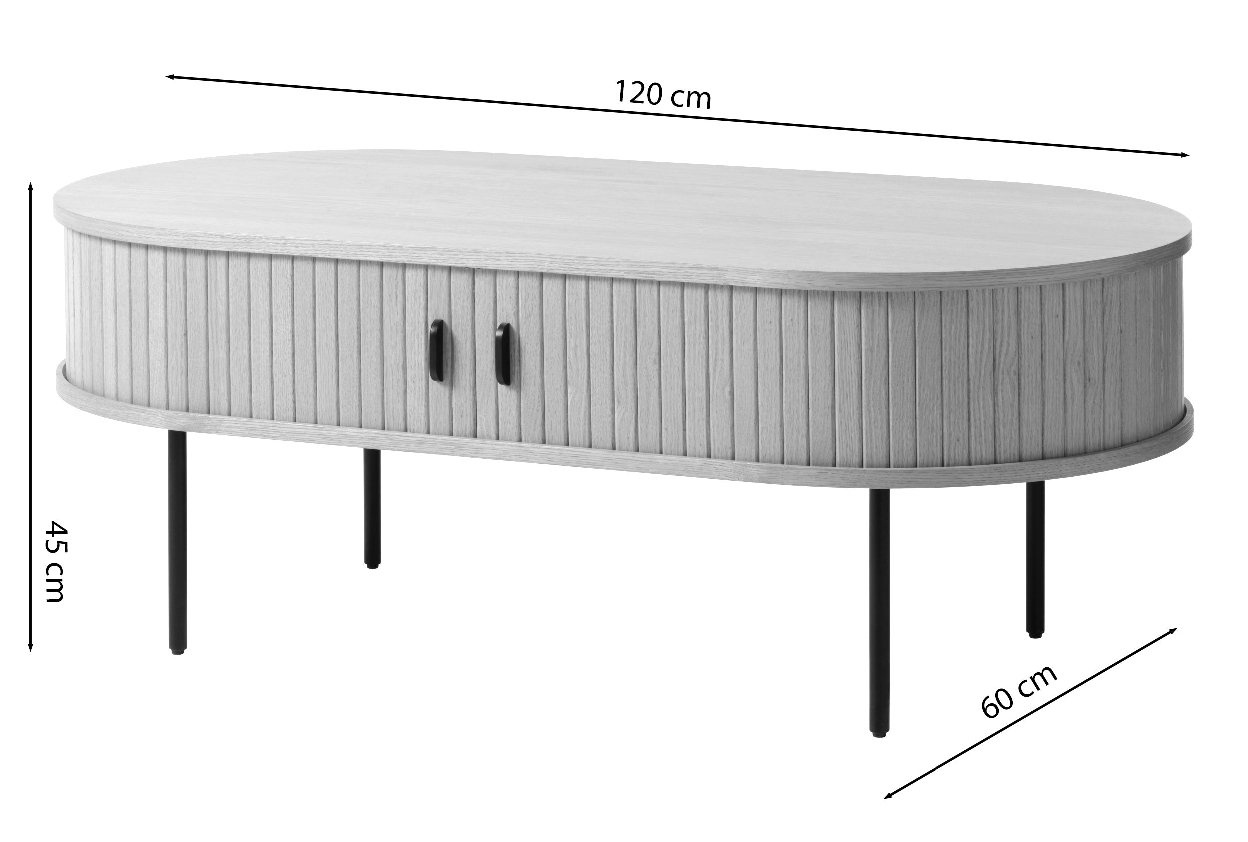 Ława drewniana Gativel 120x60 cm lamele dąb palony