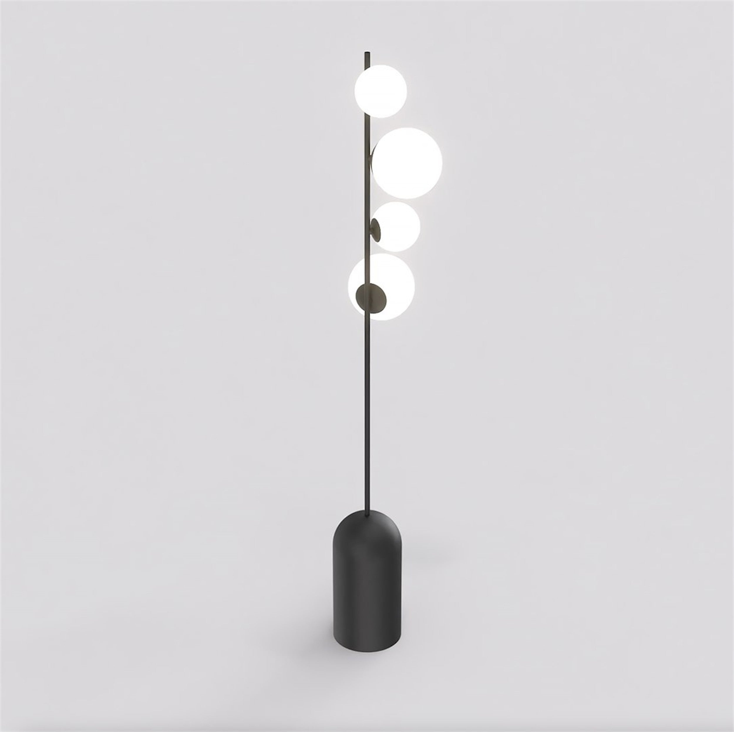 Lampa podłogowa Etno x4 czarna