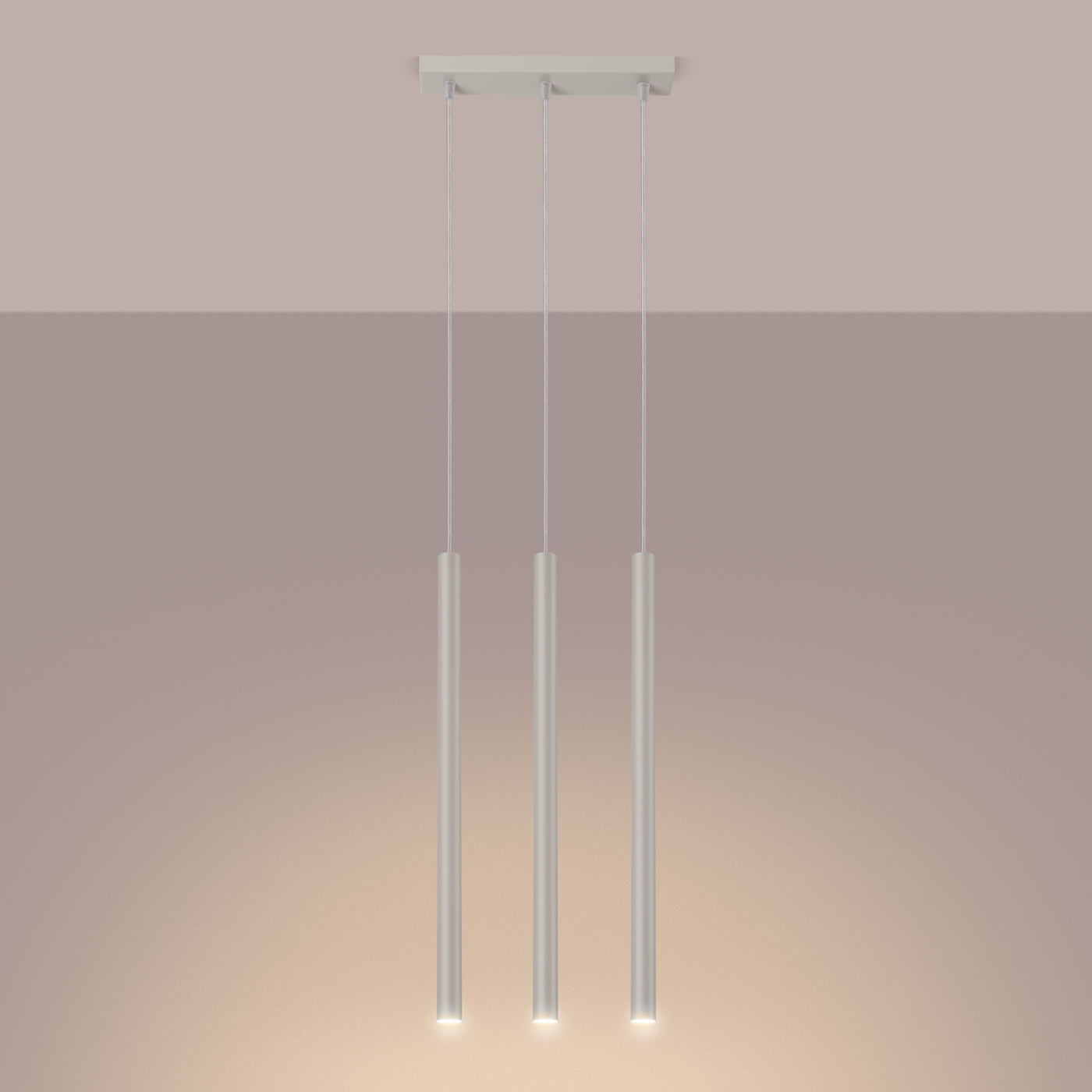 Lampa wisząca Pastelo 3 beżowa