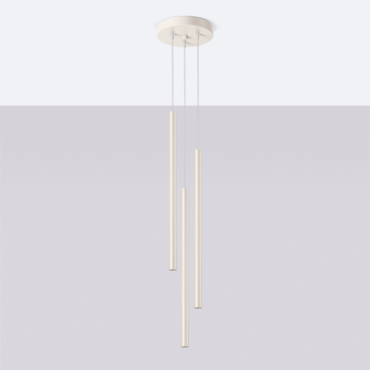 Lampa wisząca Pastelo 3P beżowa